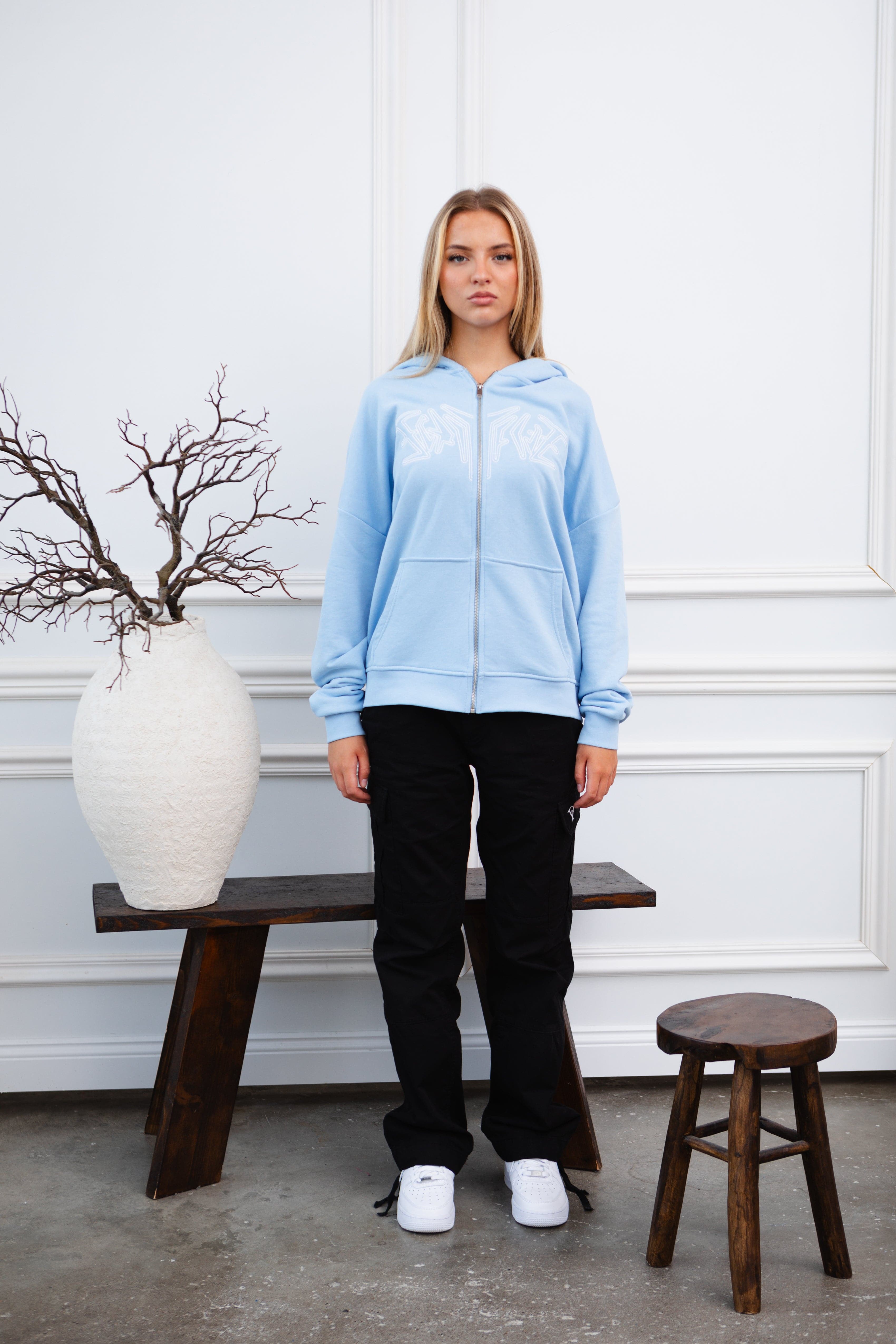 ZIP HOODIE BABYBLUE