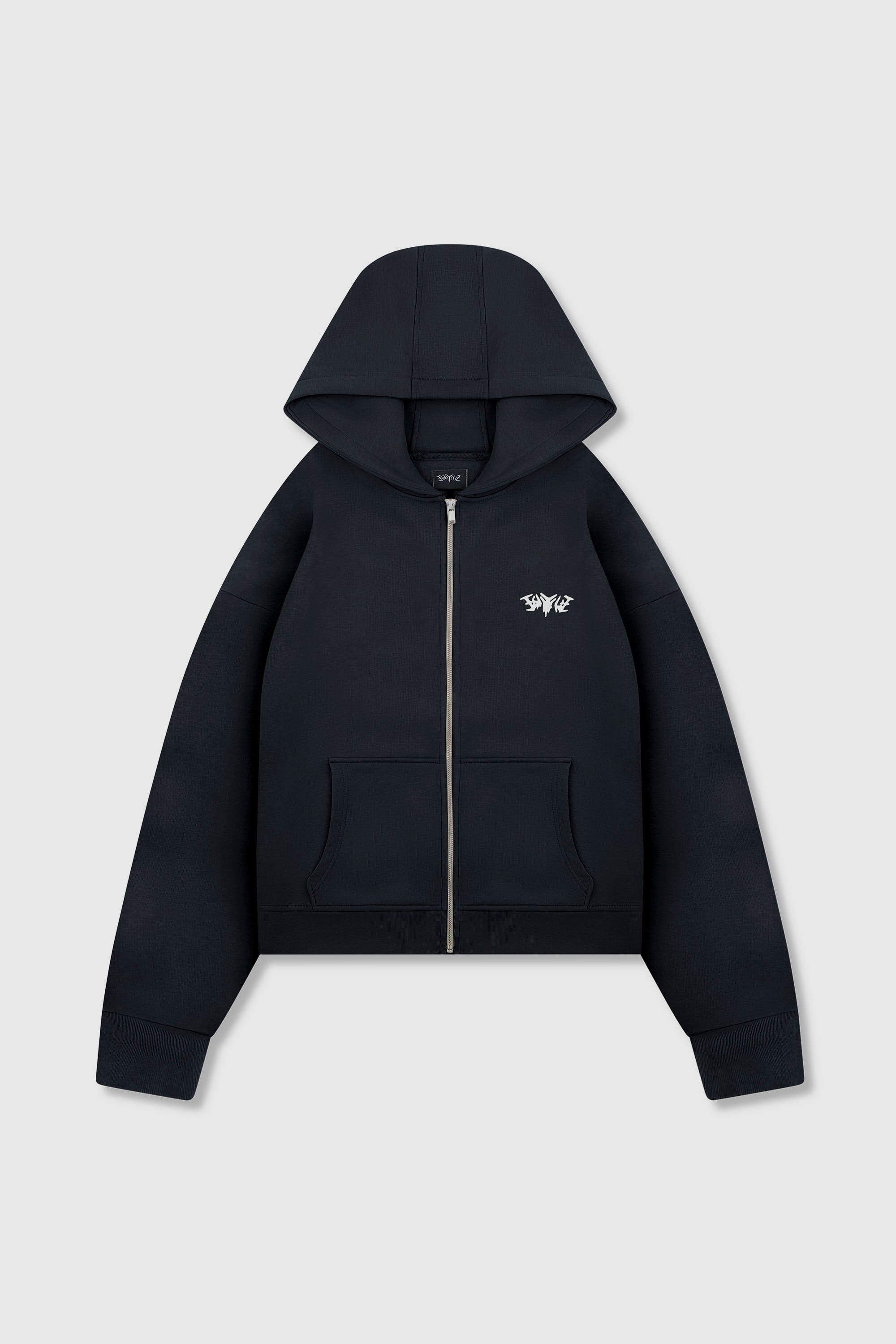 BASIC ZIP HOODIE MOONLIGHT