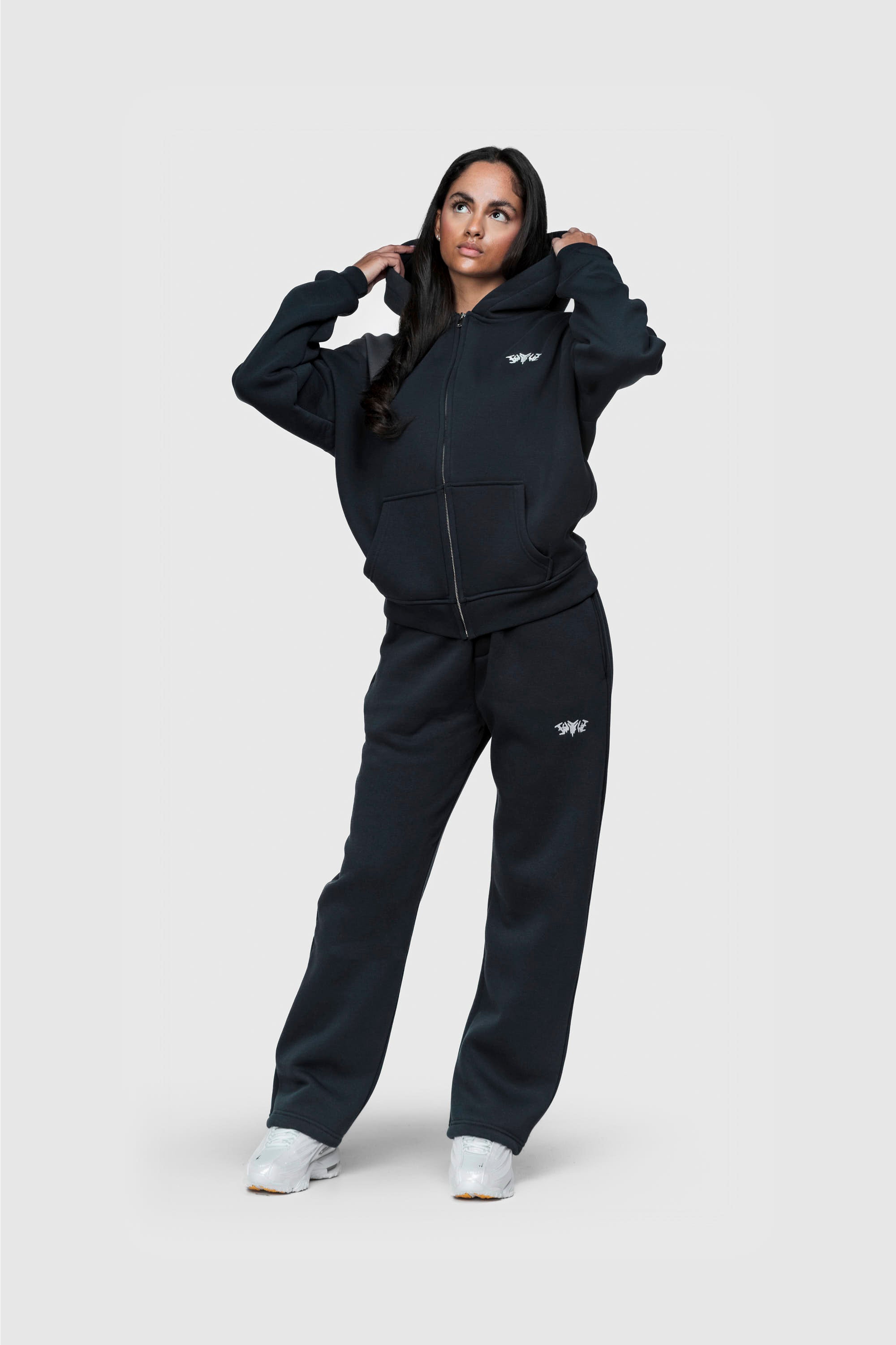 BASIC ZIP HOODIE MOONLIGHT