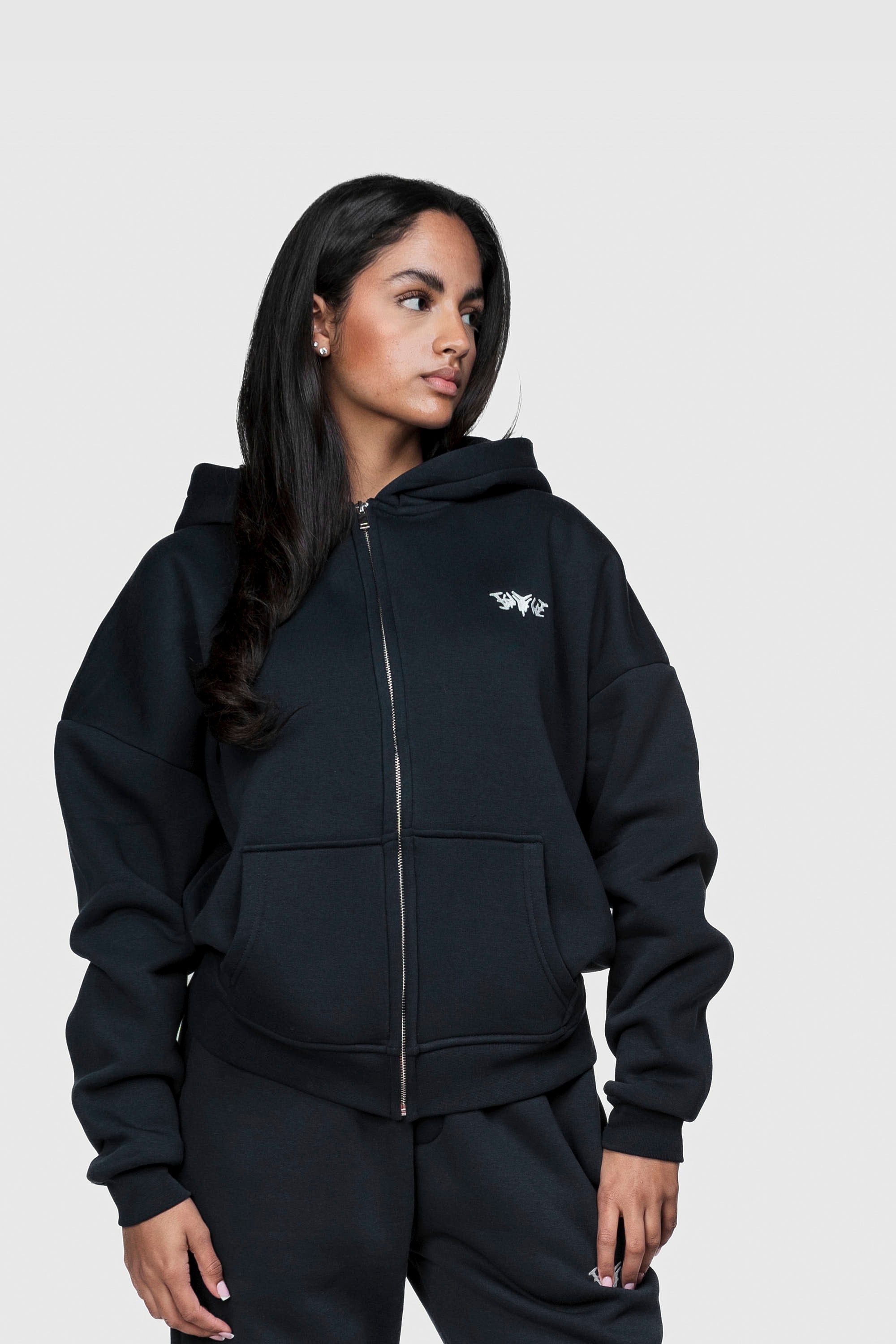 BASIC ZIP HOODIE MOONLIGHT