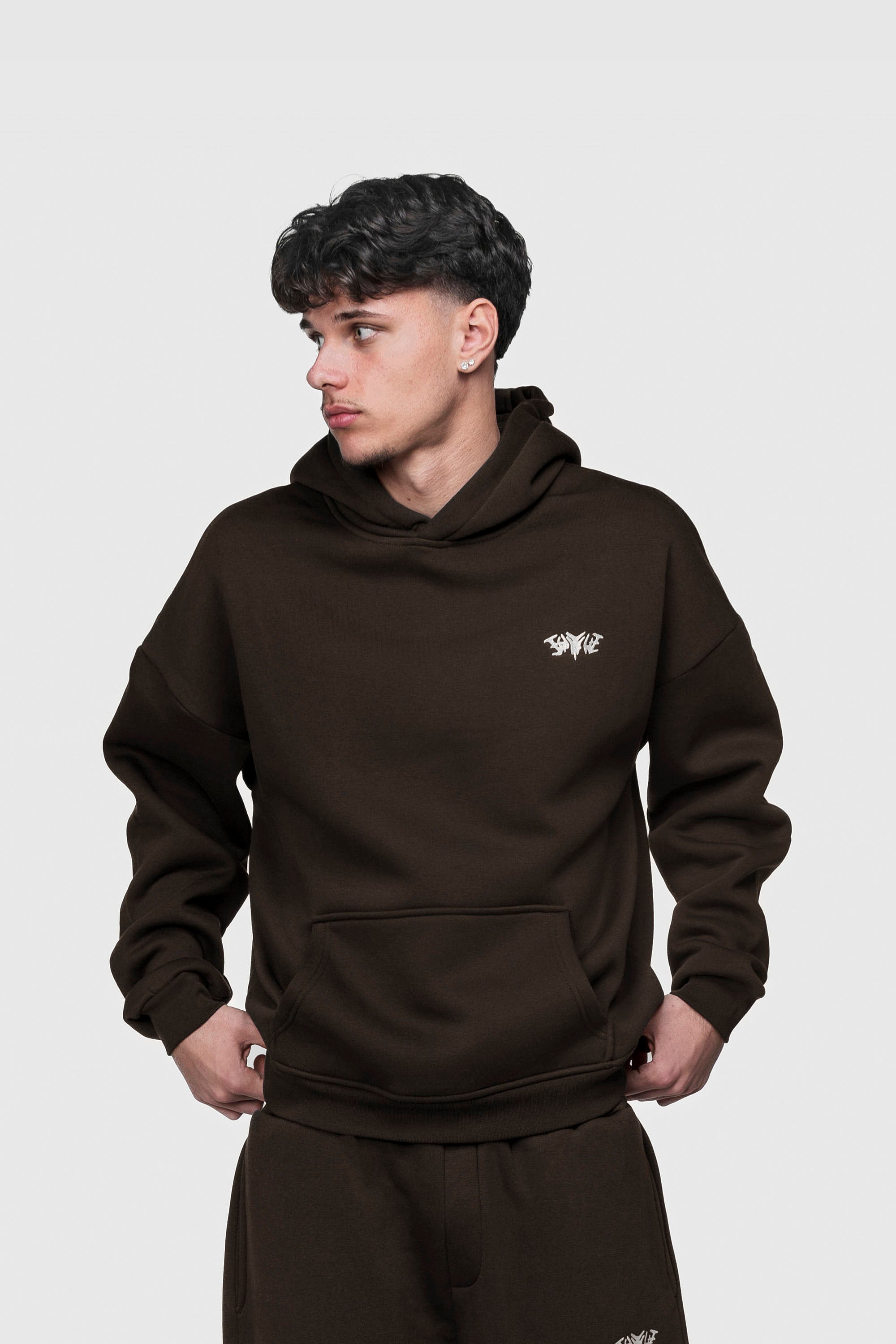 BASIC HOODIE CHOCOLATE