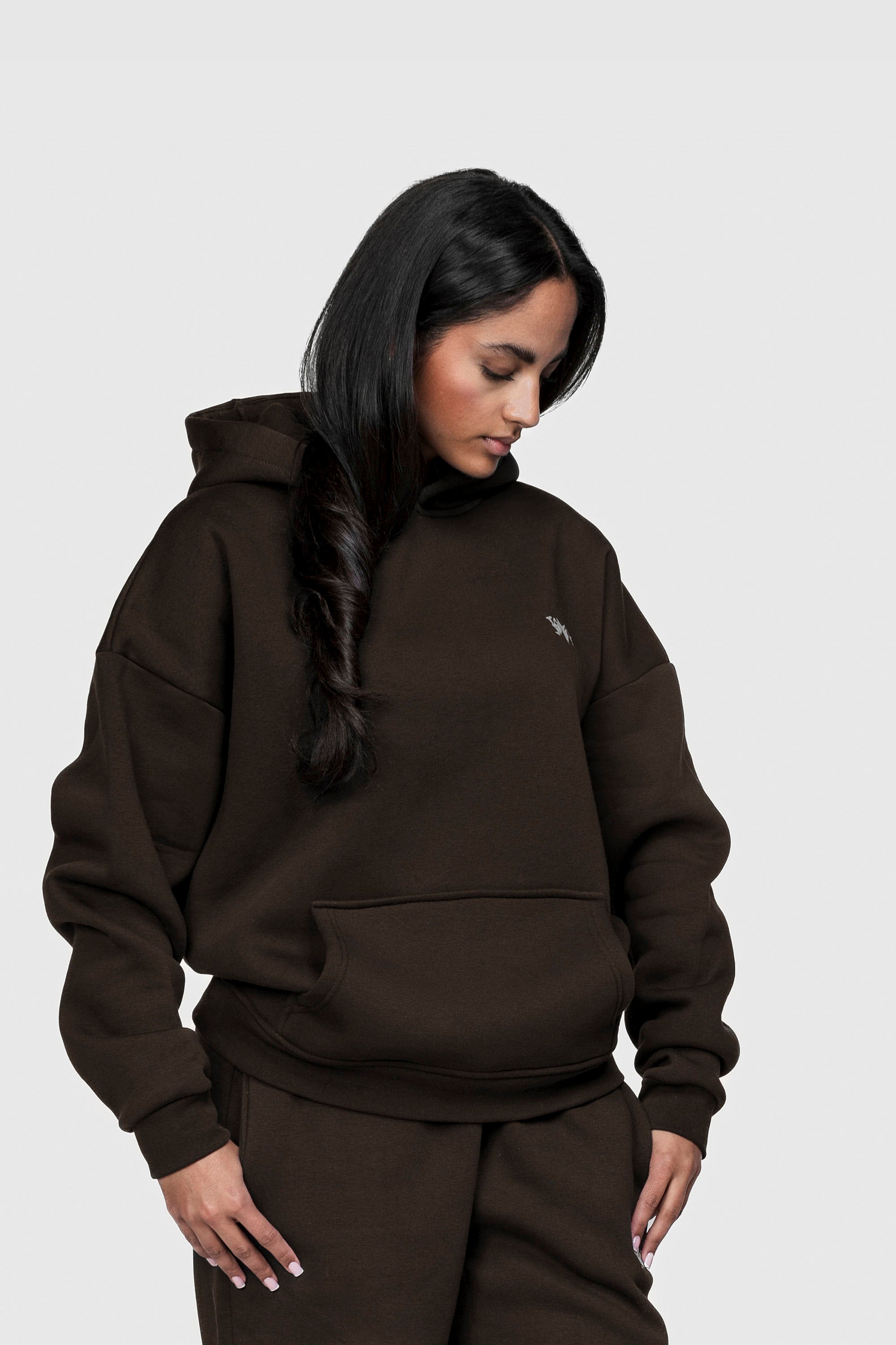 BASIC HOODIE CHOCOLATE