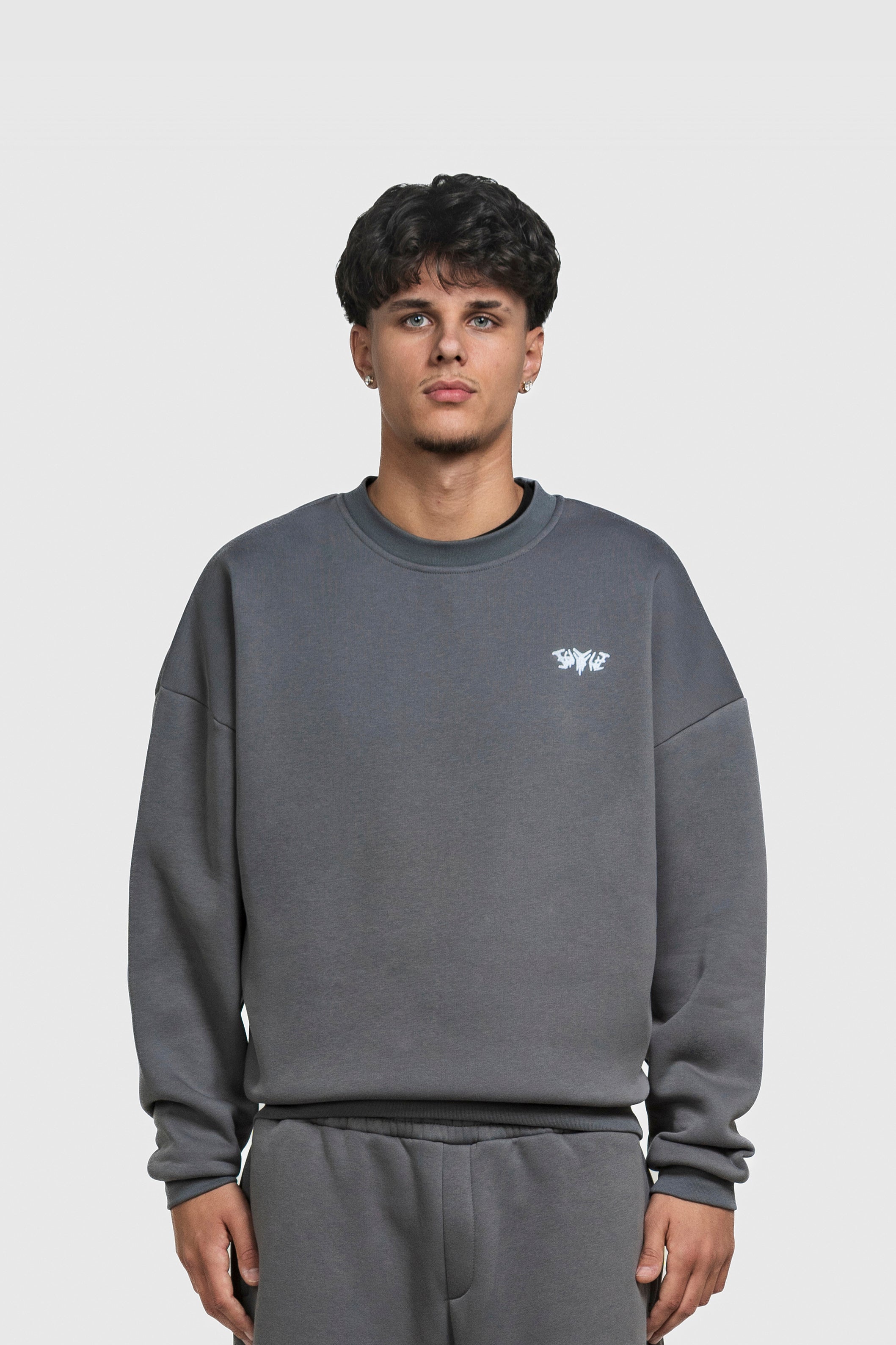 BASIC SWEATER ANTHRAZIT