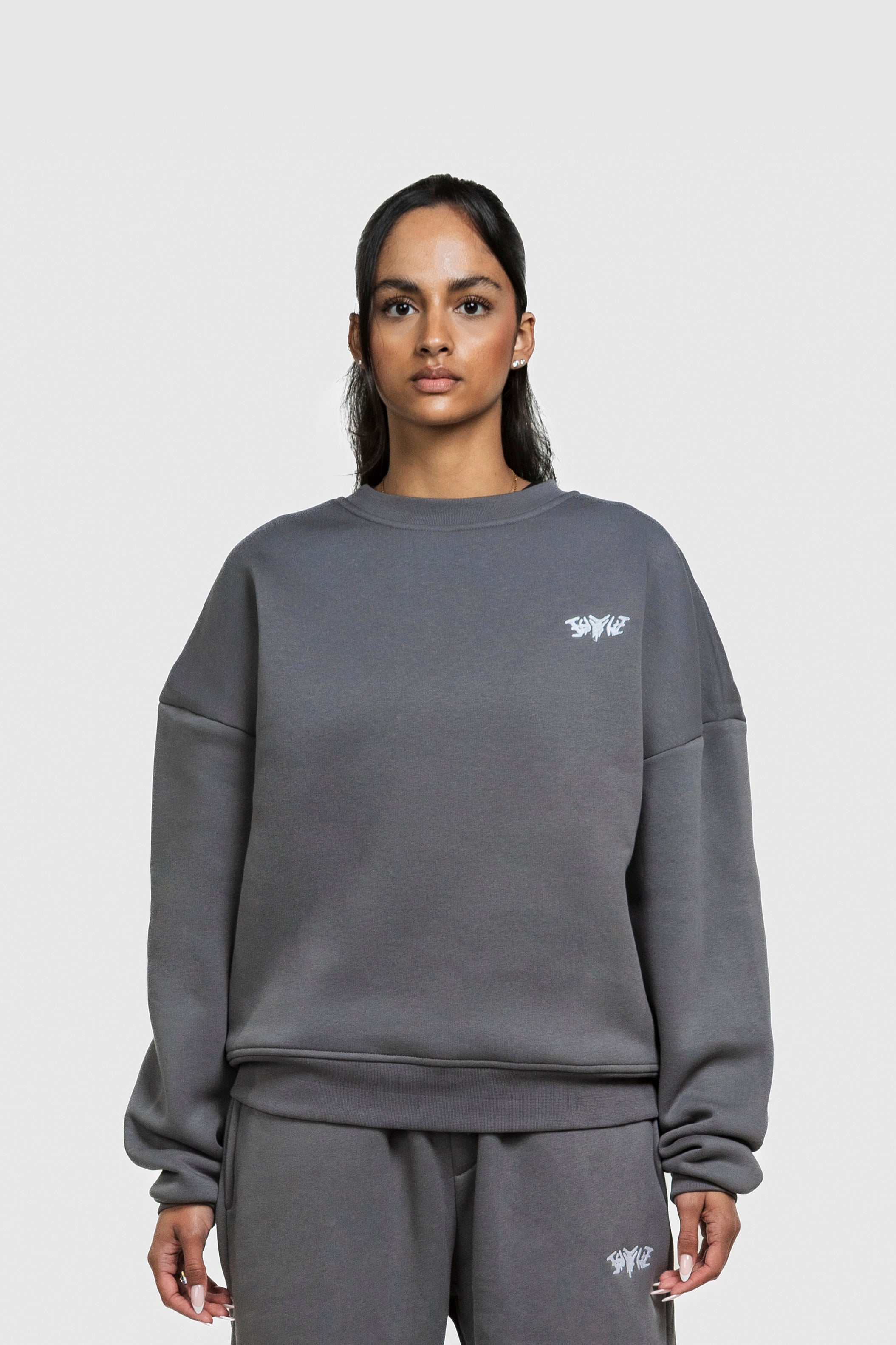 BASIC SWEATER ANTHRAZIT