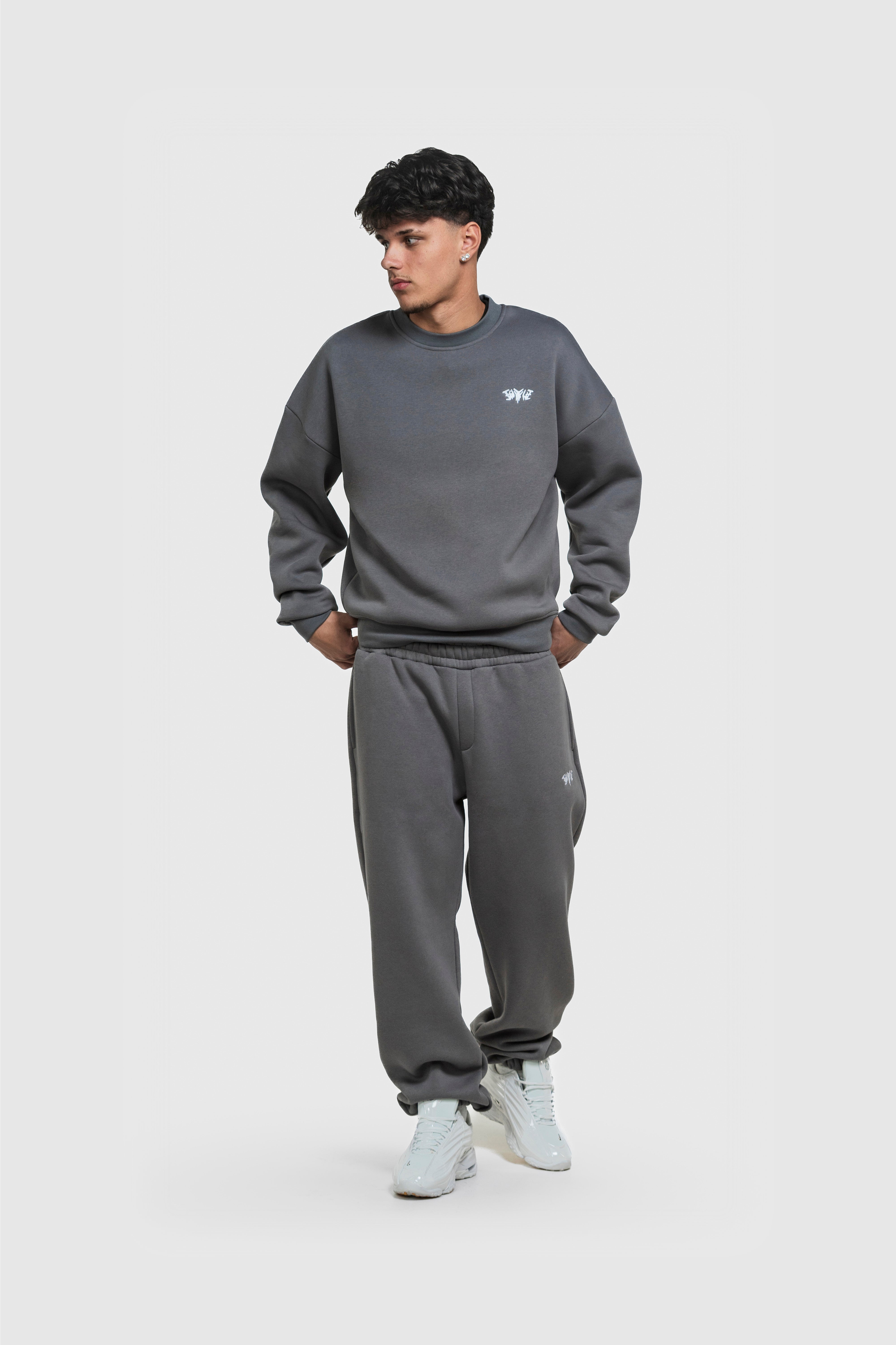 BASIC SWEATER ANTHRAZIT