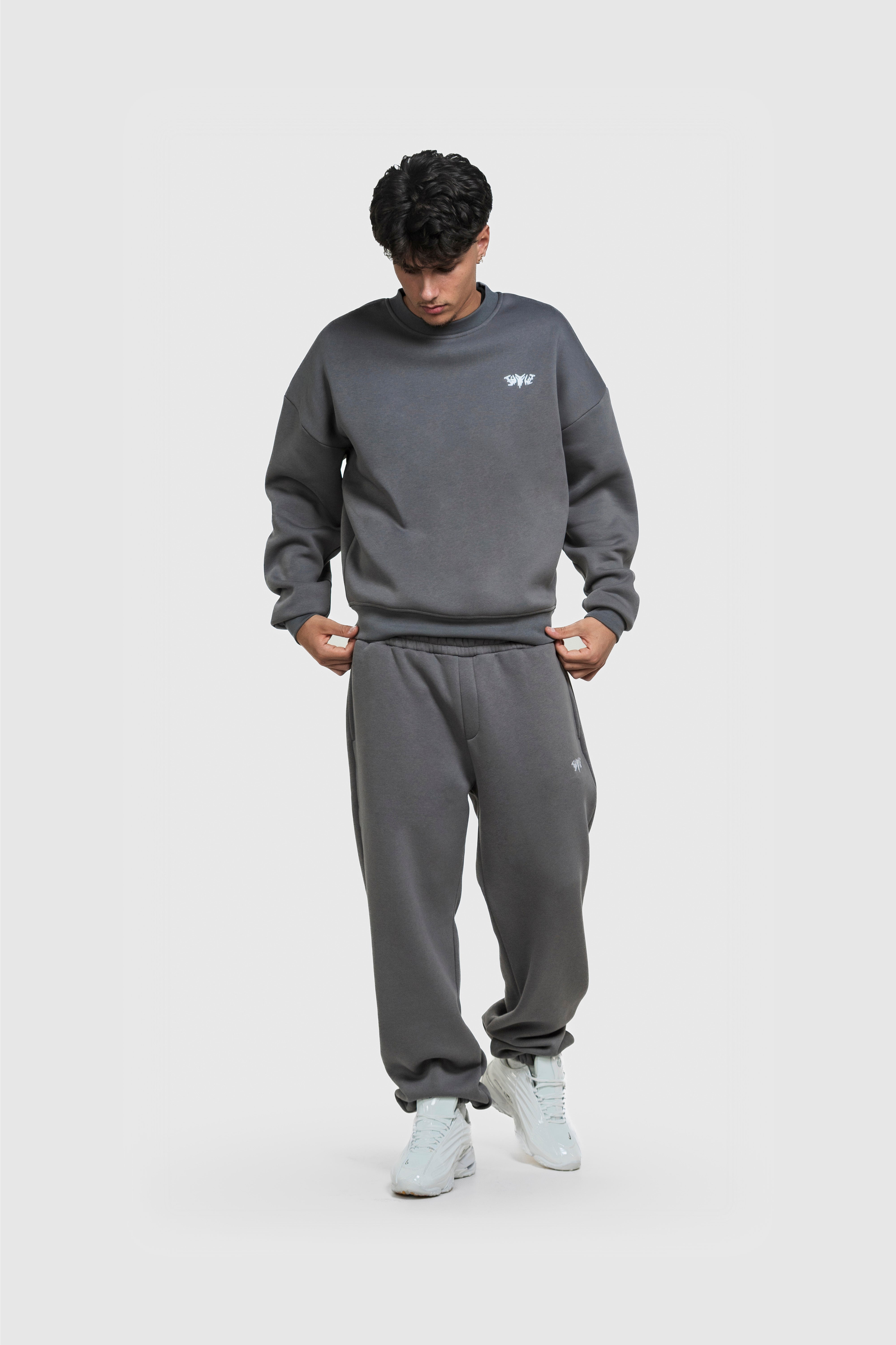 BASIC SWEATER ANTHRAZIT