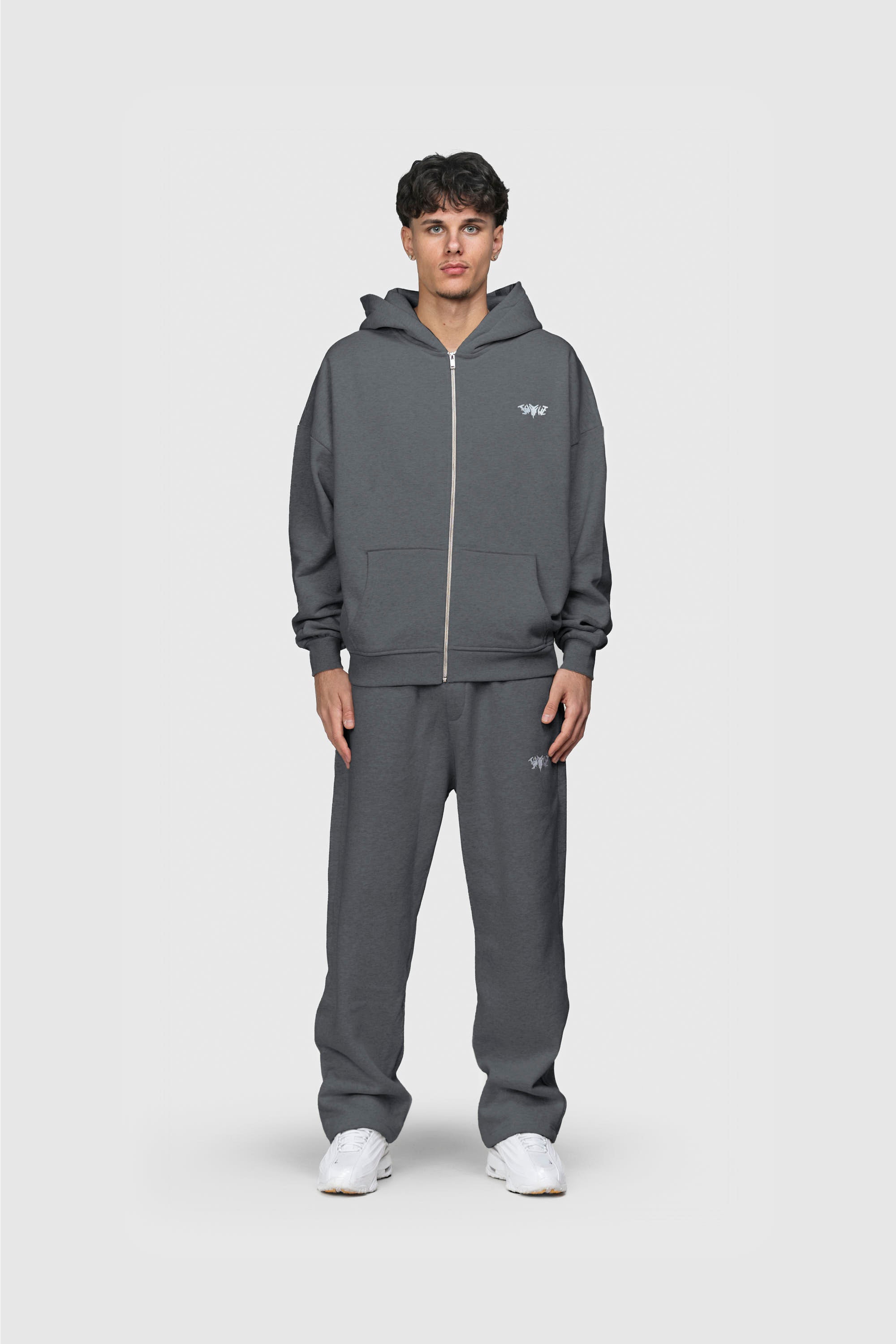 BASIC ZIP HOODIE ANTHRAZIT