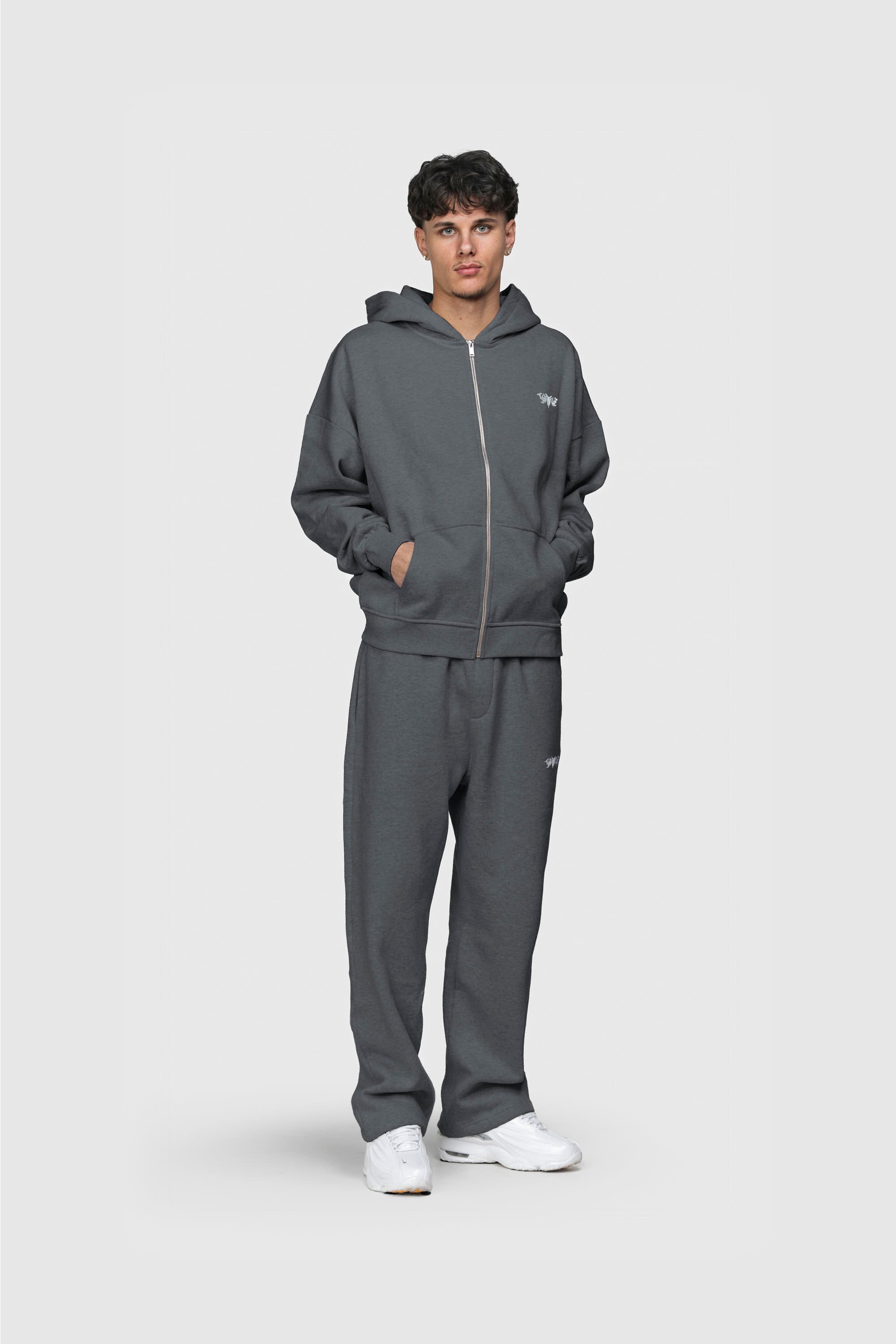 BASIC ZIP HOODIE ANTHRAZIT