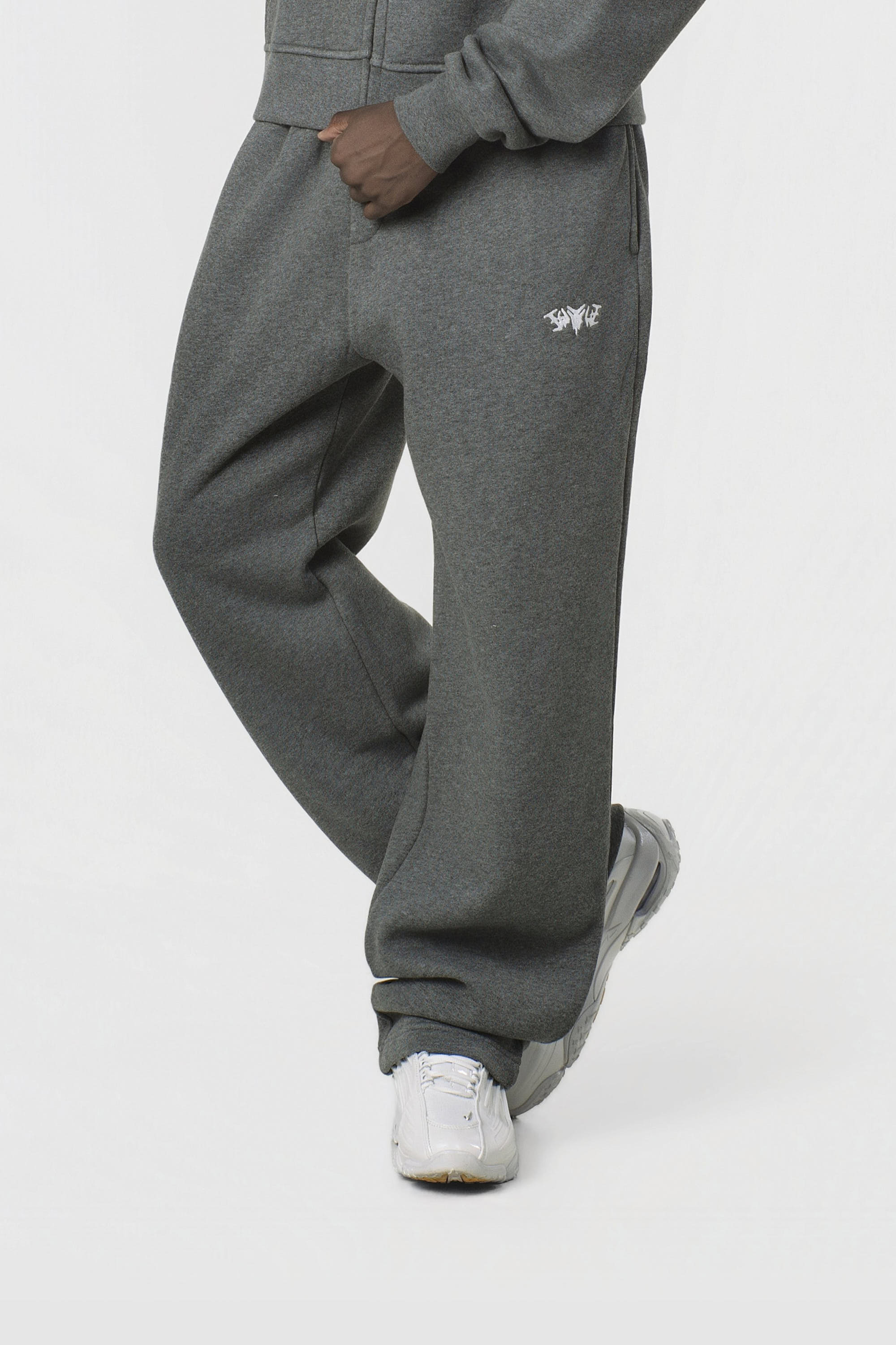 BASIC SWEATPANTS DARK GREY MELANGE