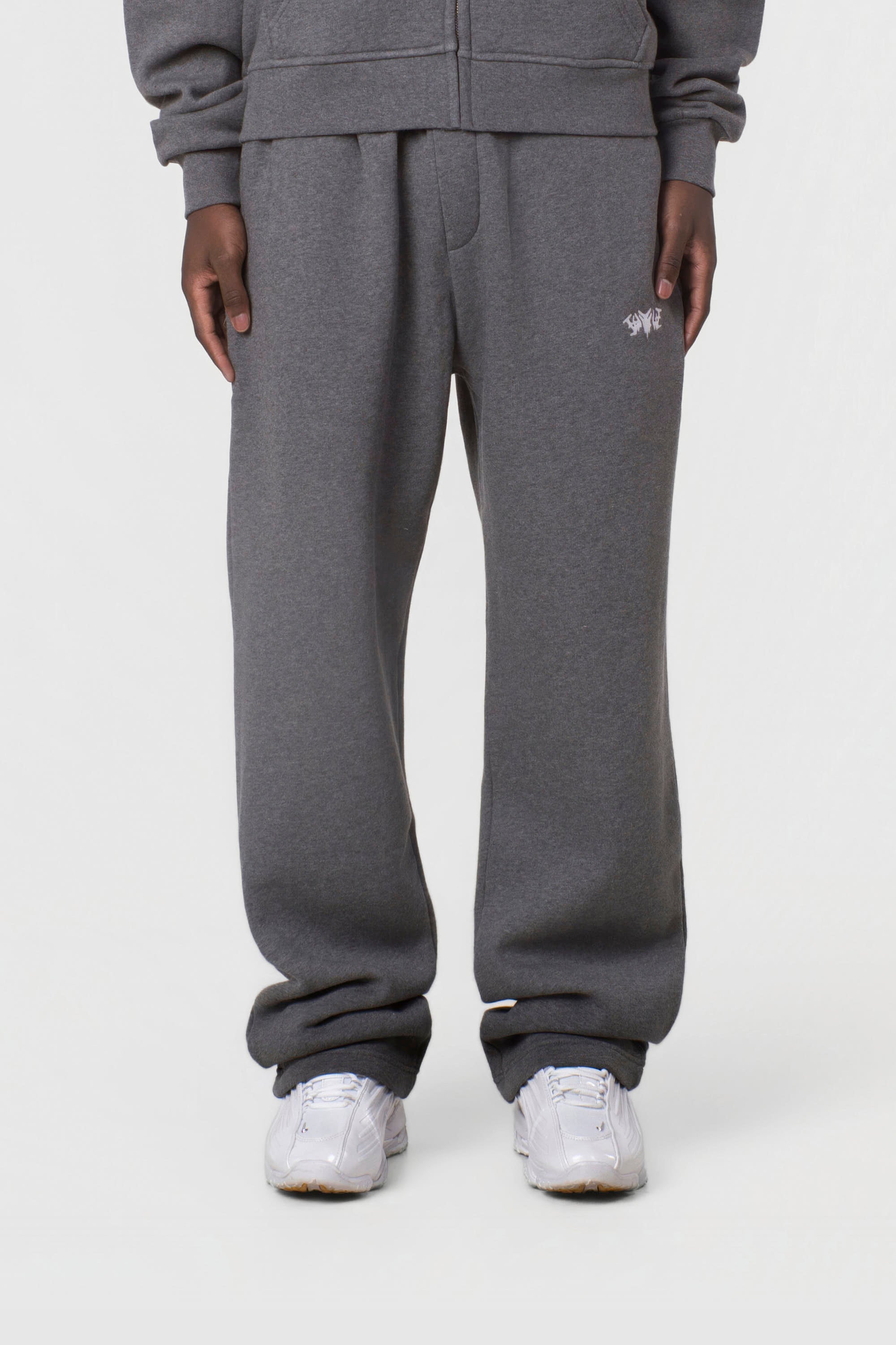 BASIC SWEATPANTS DARK GREY MELANGE