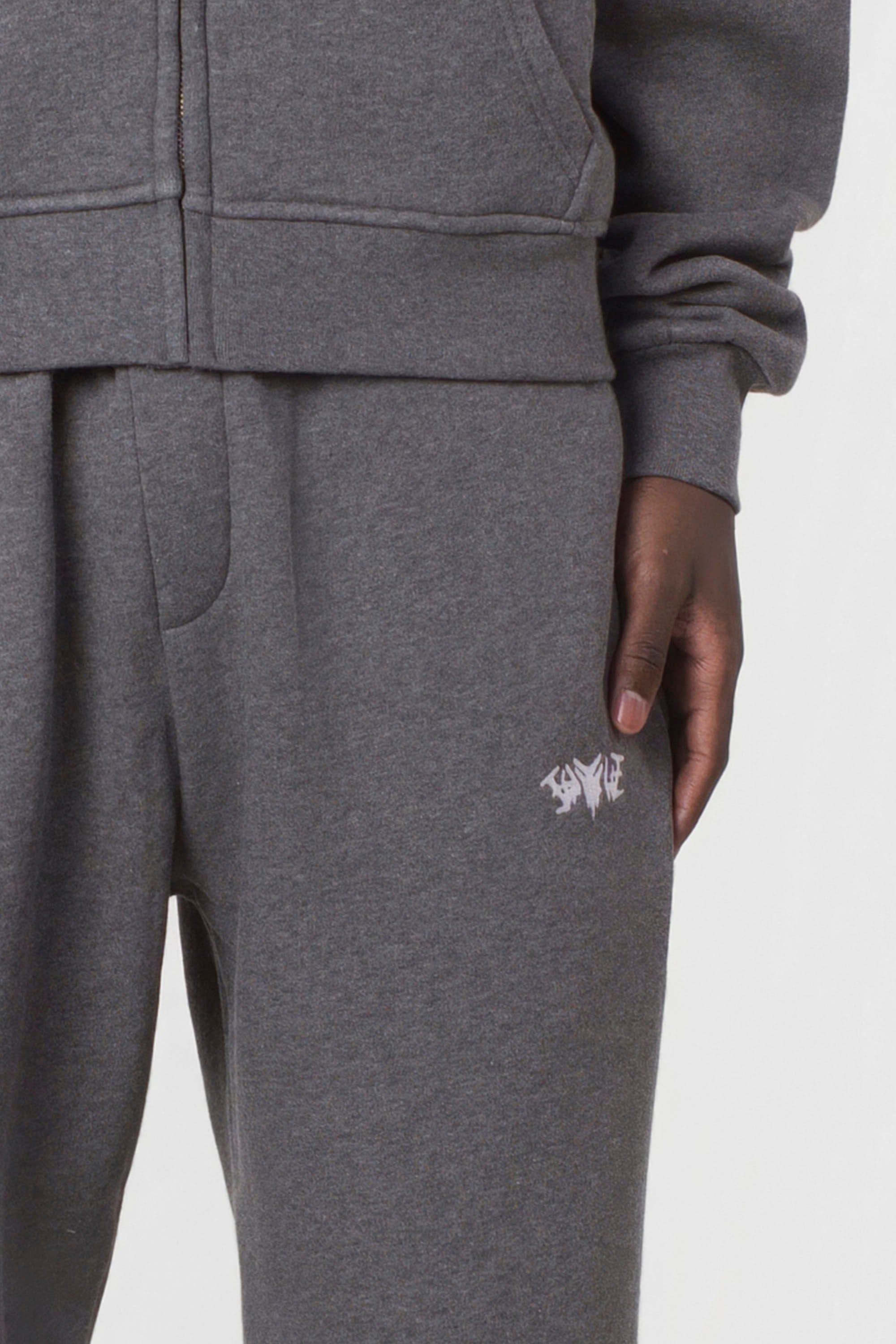BASIC SWEATPANTS DARK GREY MELANGE