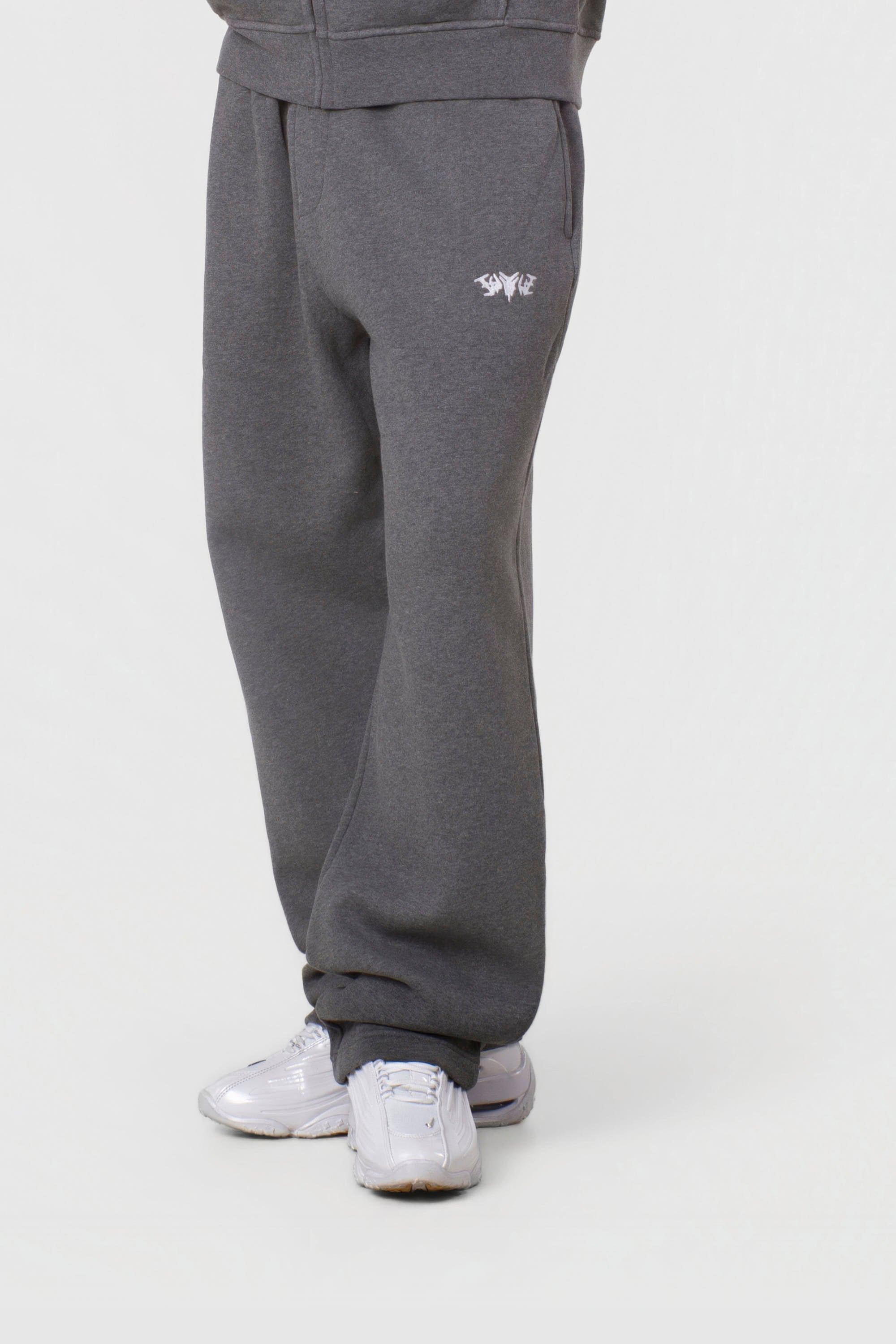 BASIC SWEATPANTS DARK GREY MELANGE