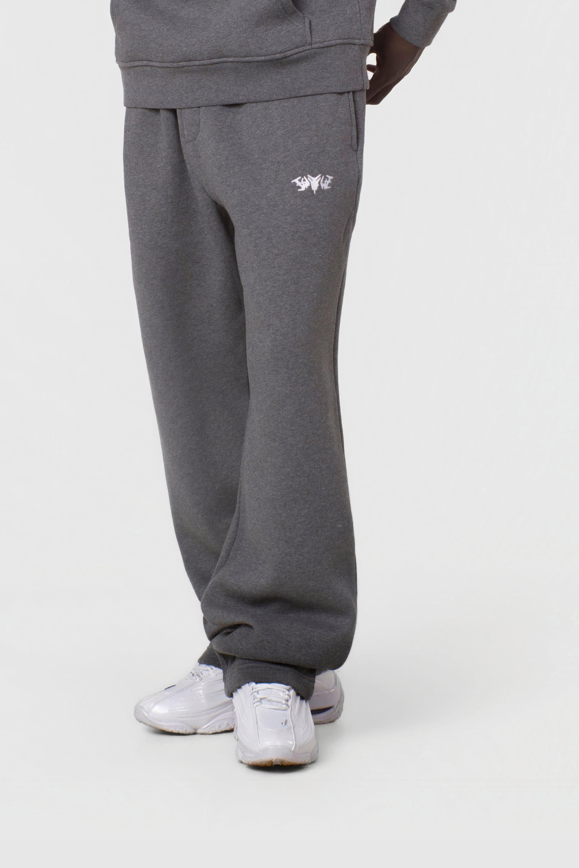 BASIC SWEATPANTS DARK GREY MELANGE