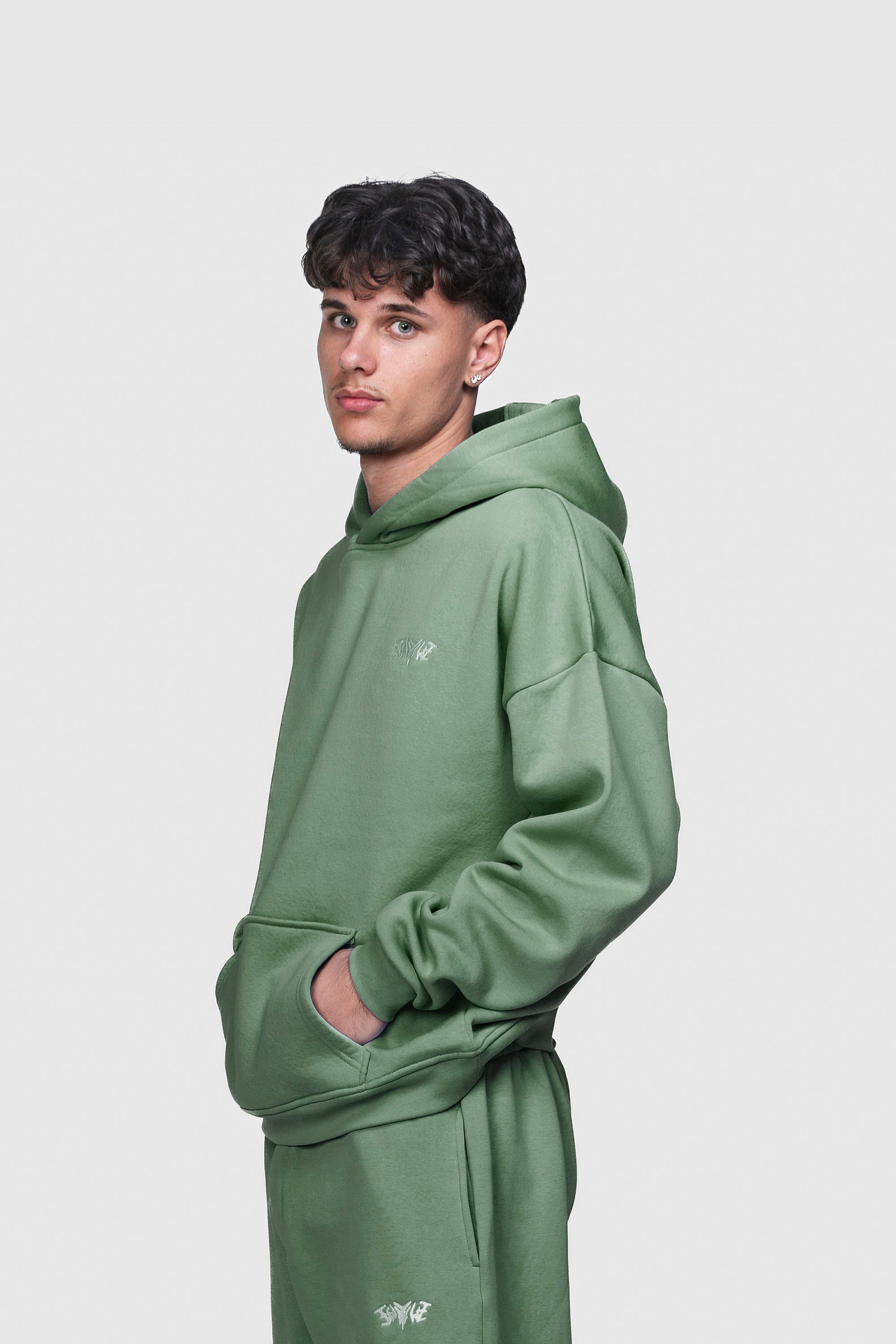 BASIC HOODIE EMERALD GREEN