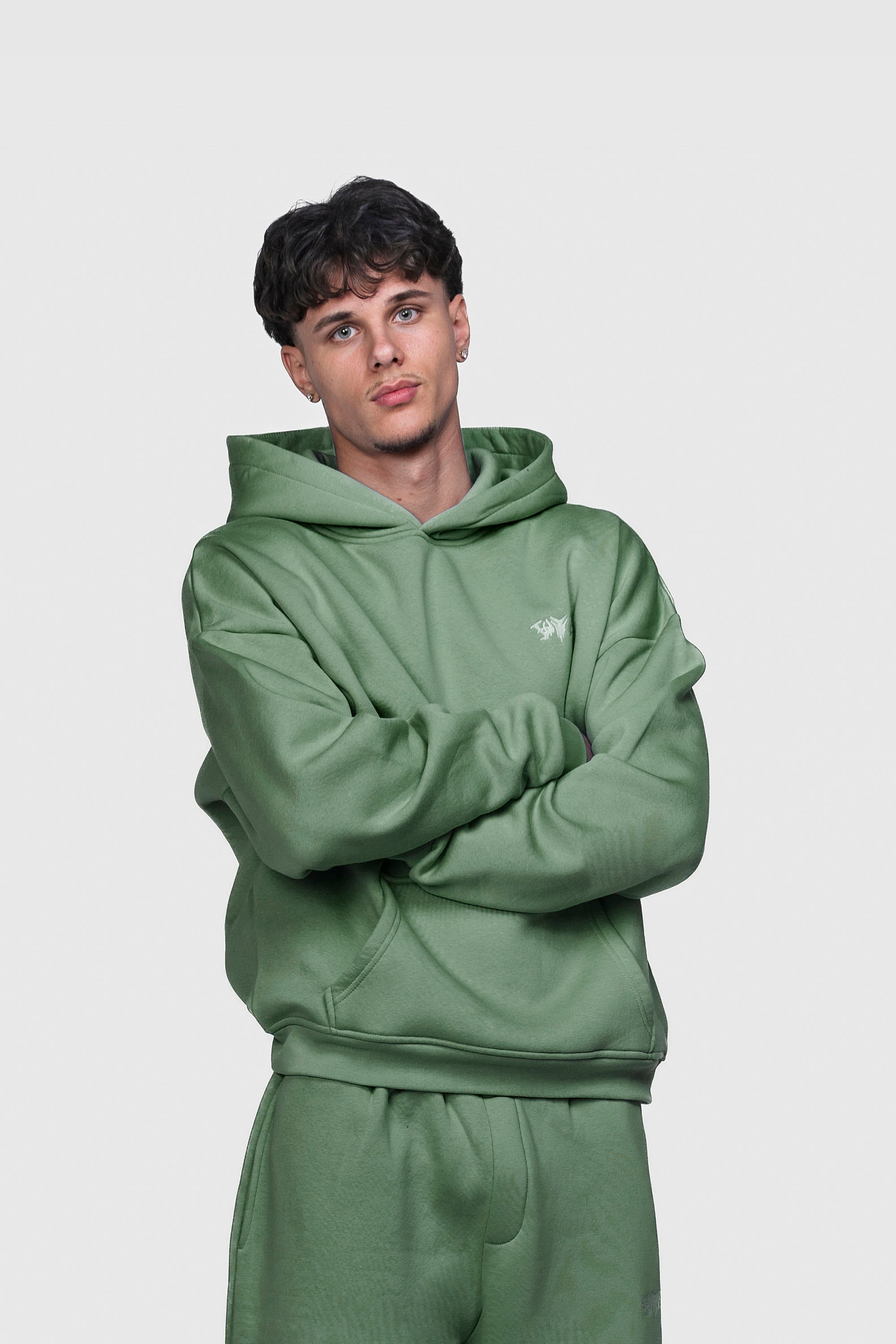 BASIC HOODIE EMERALD GREEN