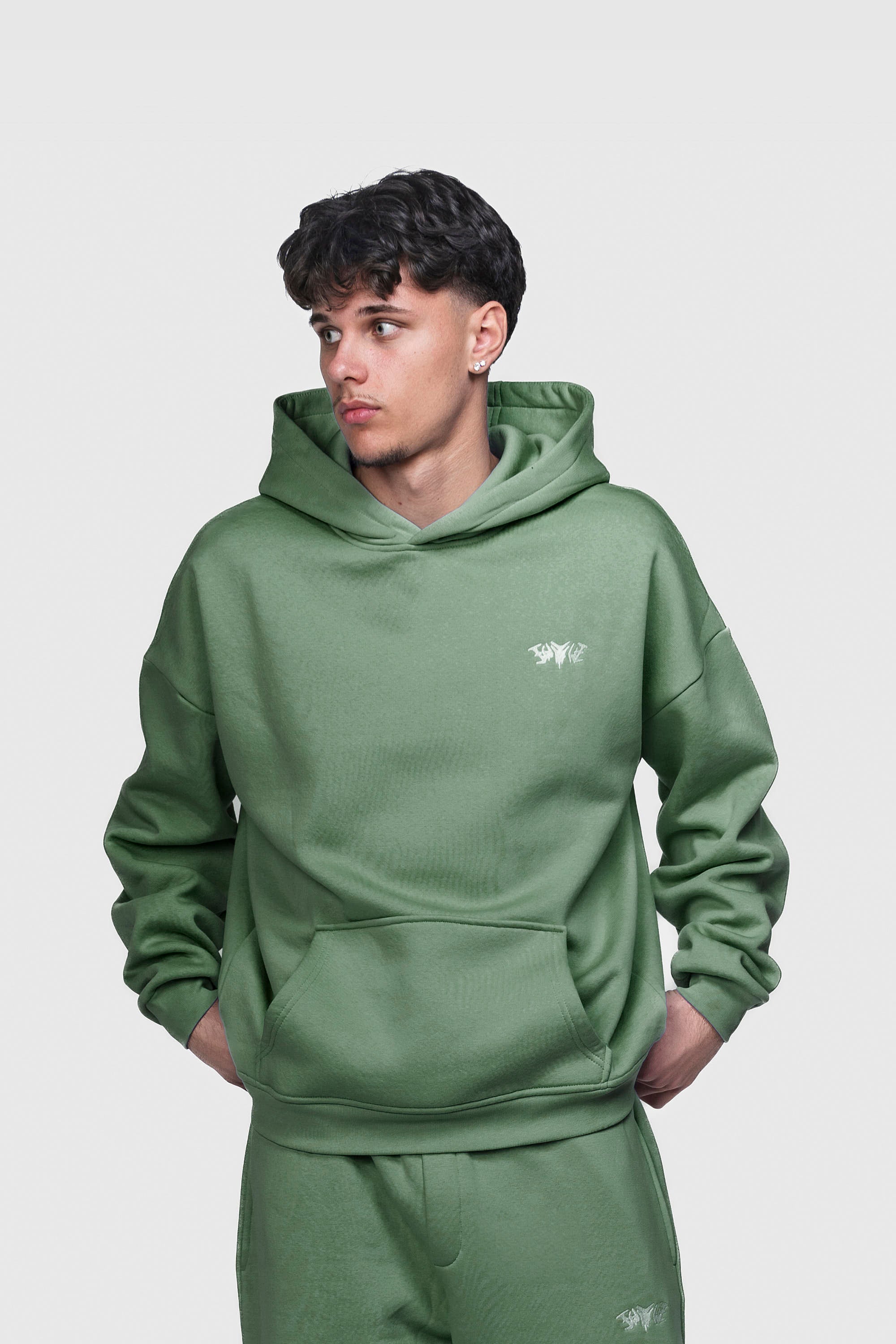 BASIC HOODIE EMERALD GREEN