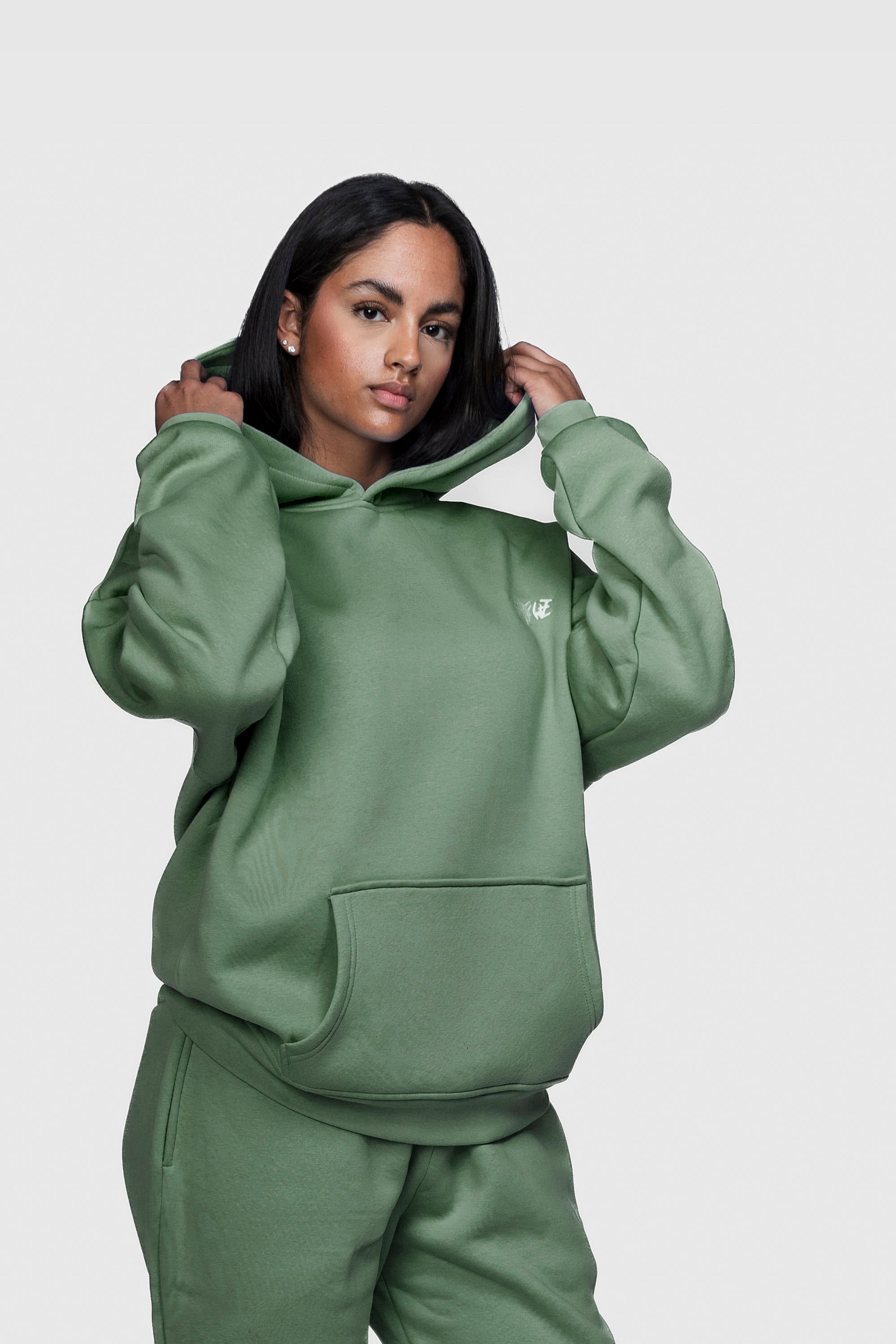 BASIC HOODIE EMERALD GREEN