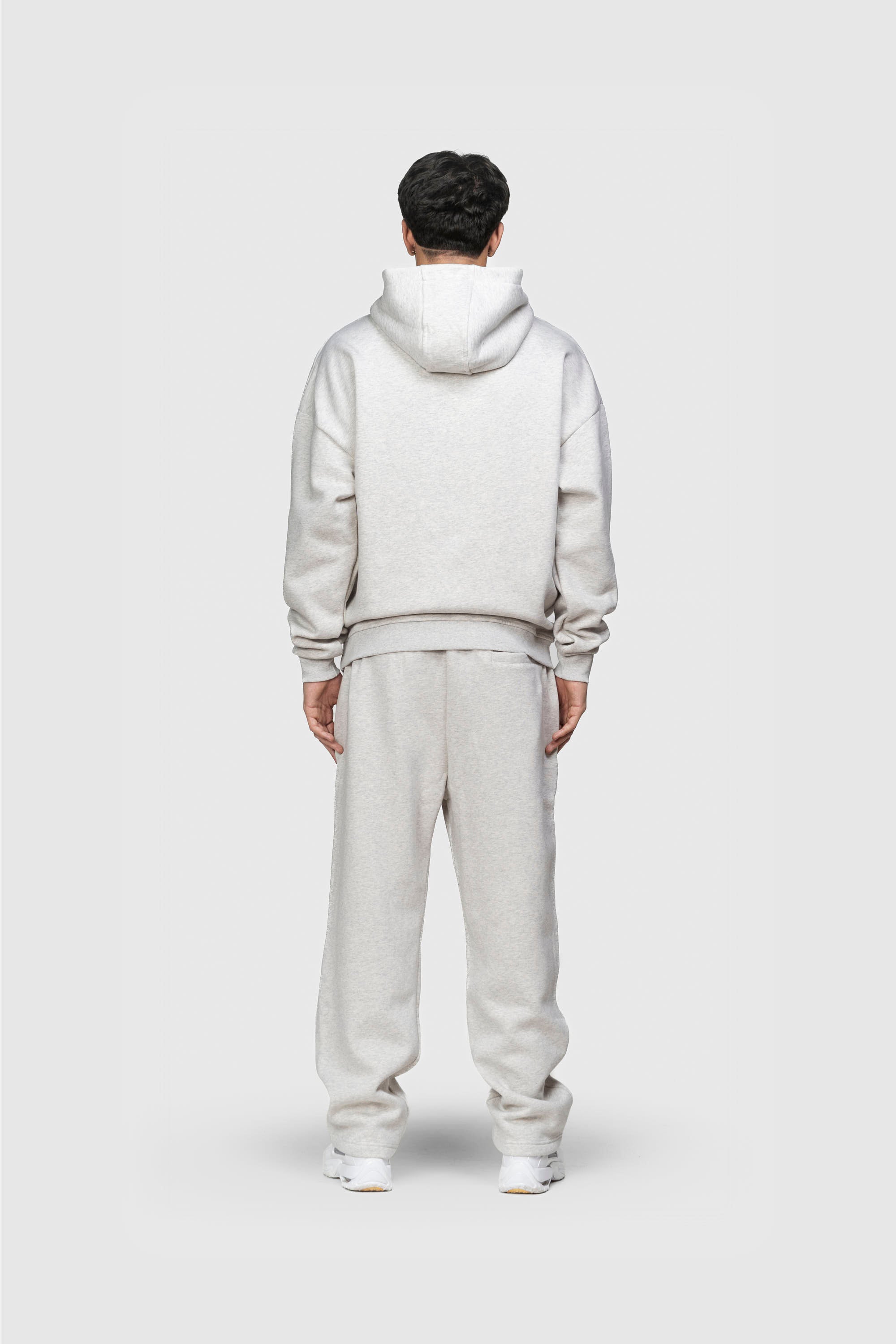 BASIC HOODIE GREY MELANGE