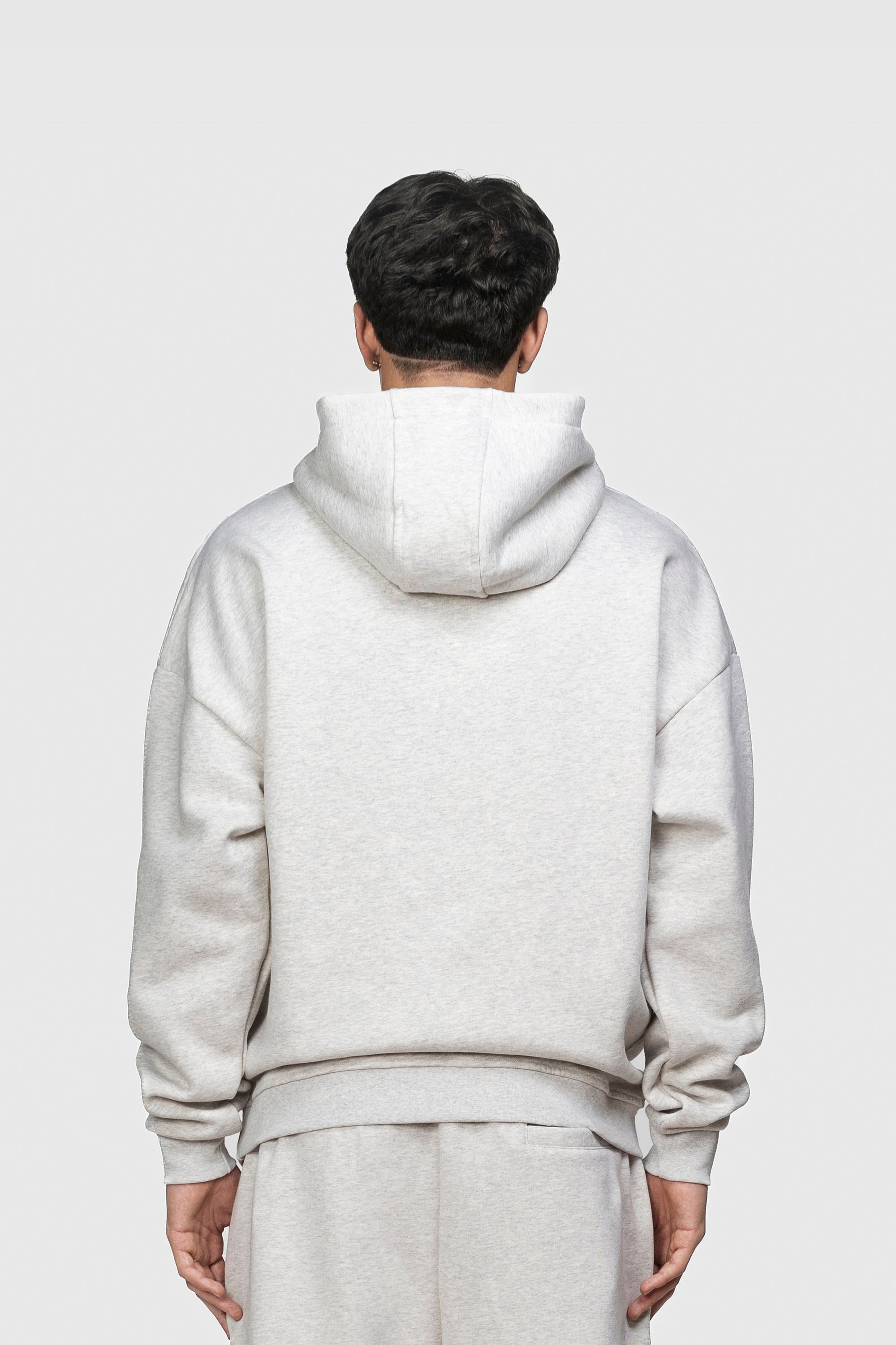 BASIC HOODIE GREY MELANGE