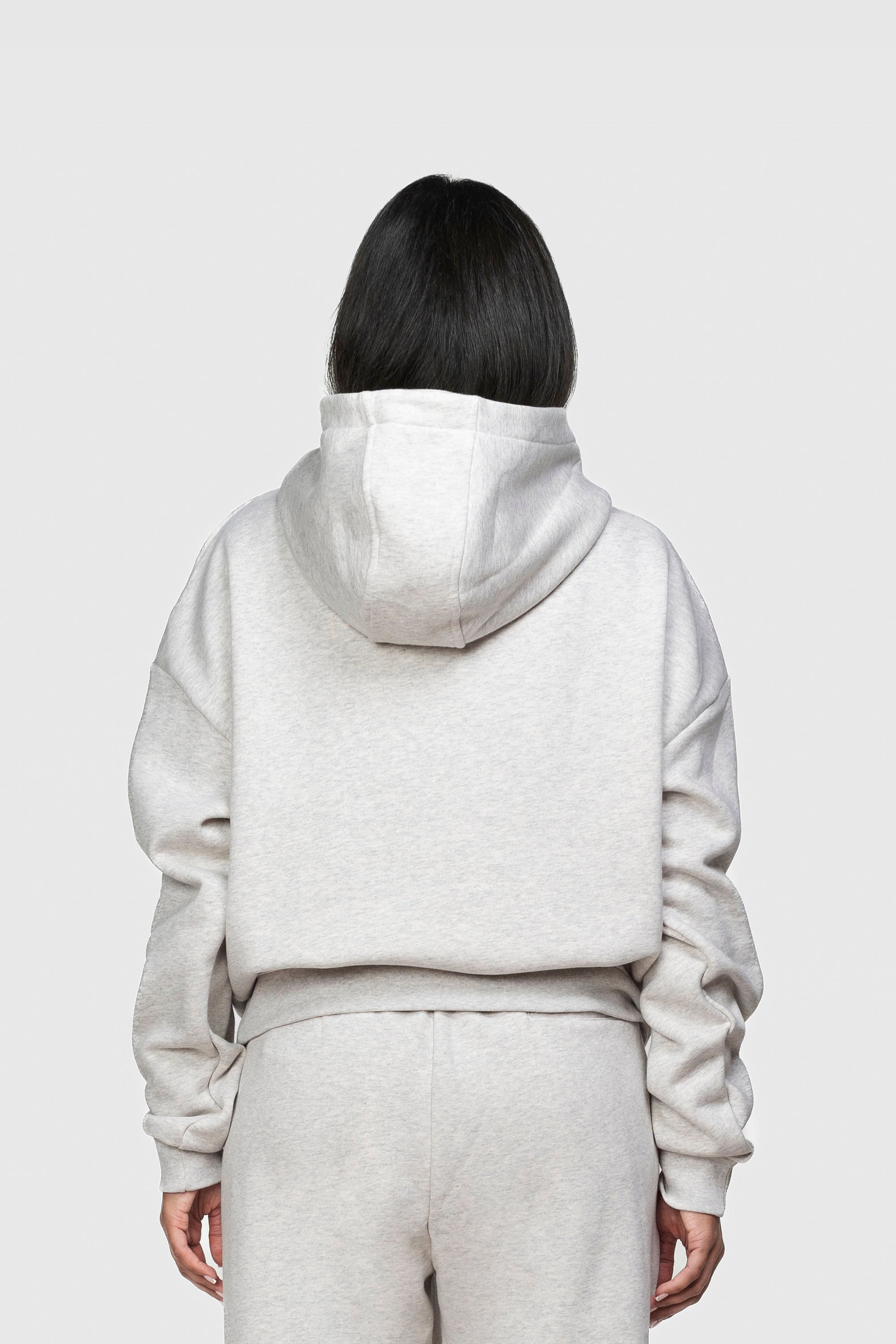 BASIC HOODIE GREY MELANGE