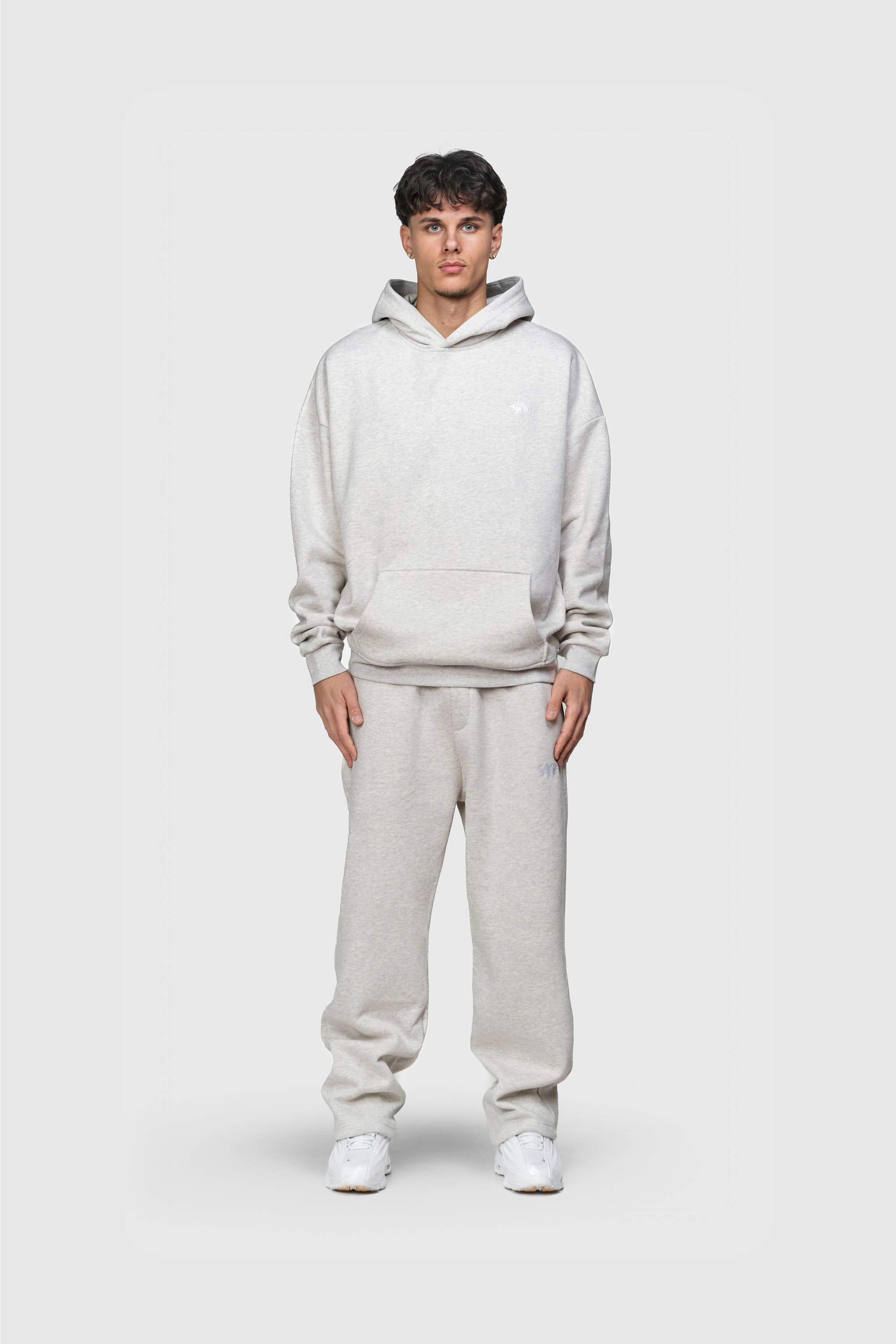 BASIC HOODIE GREY MELANGE