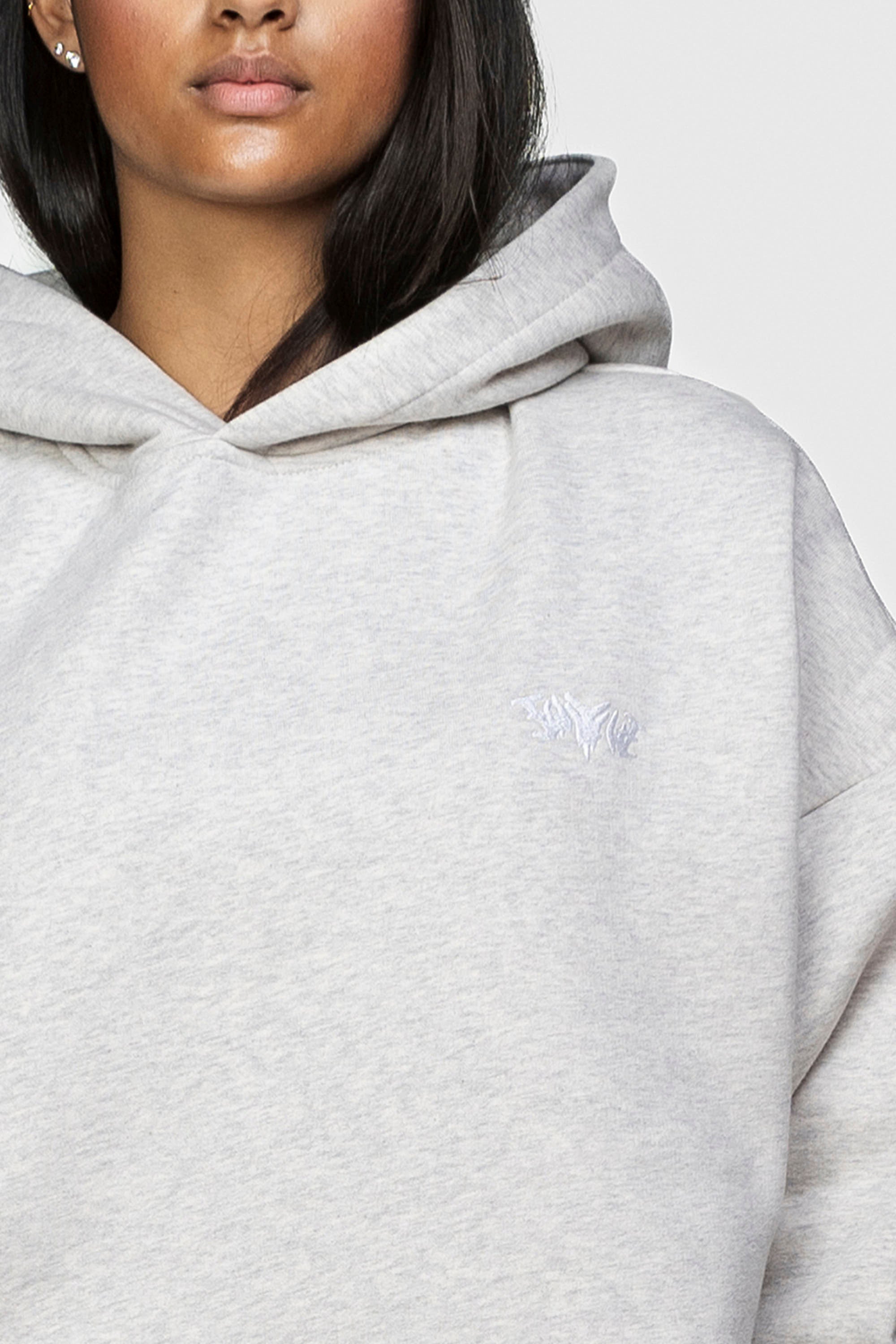 BASIC HOODIE GREY MELANGE