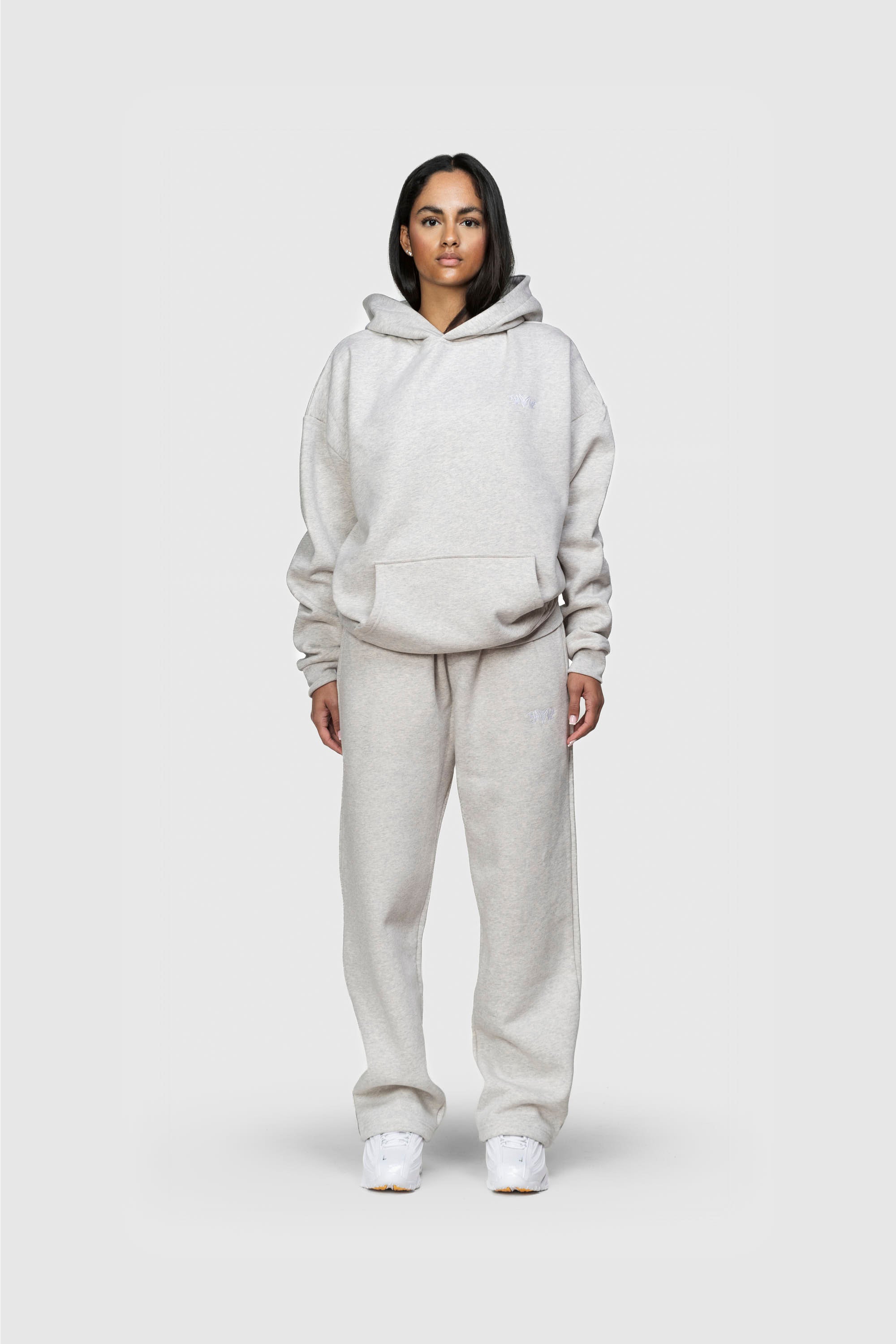 BASIC HOODIE GREY MELANGE