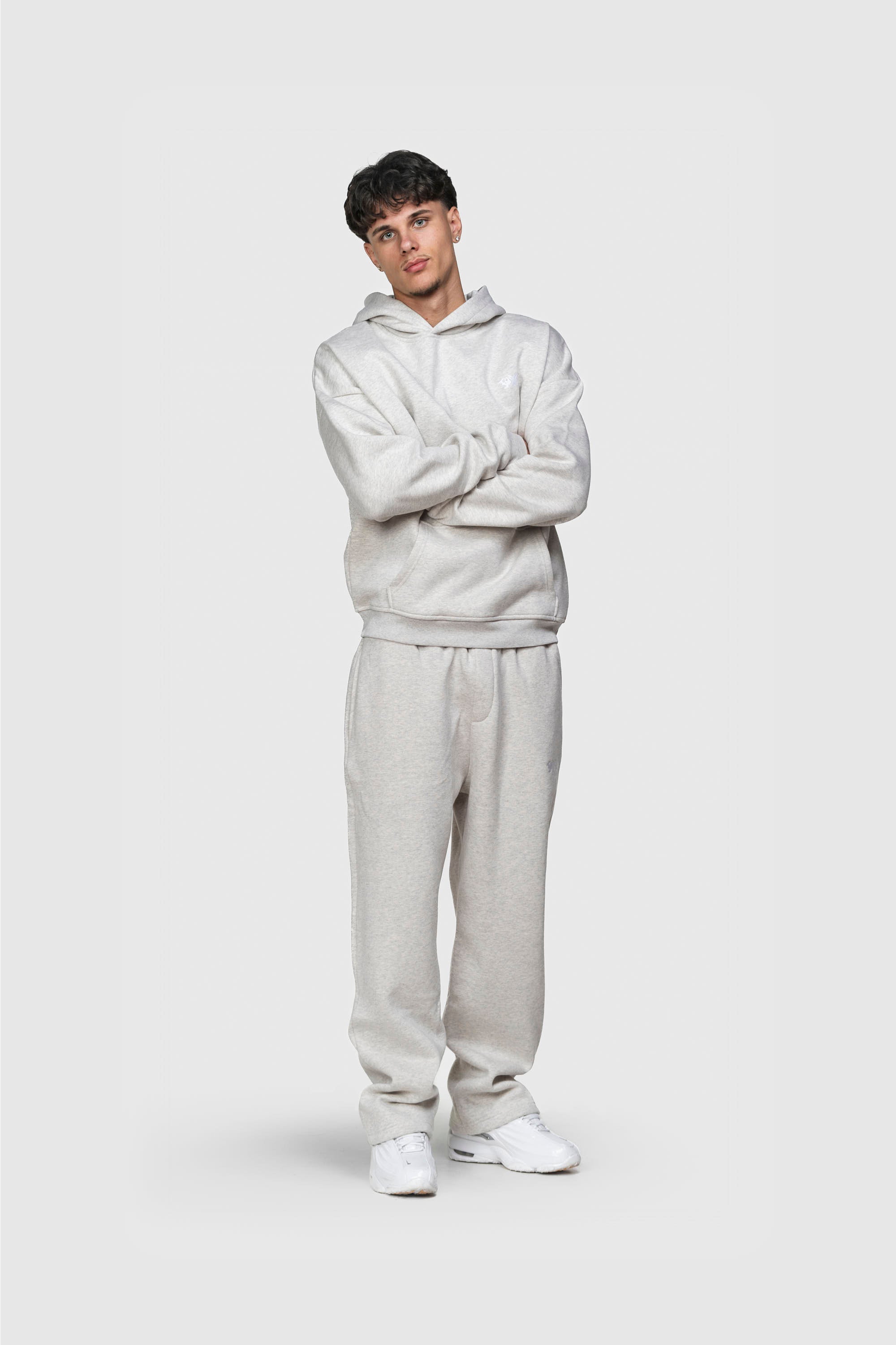 BASIC HOODIE GREY MELANGE