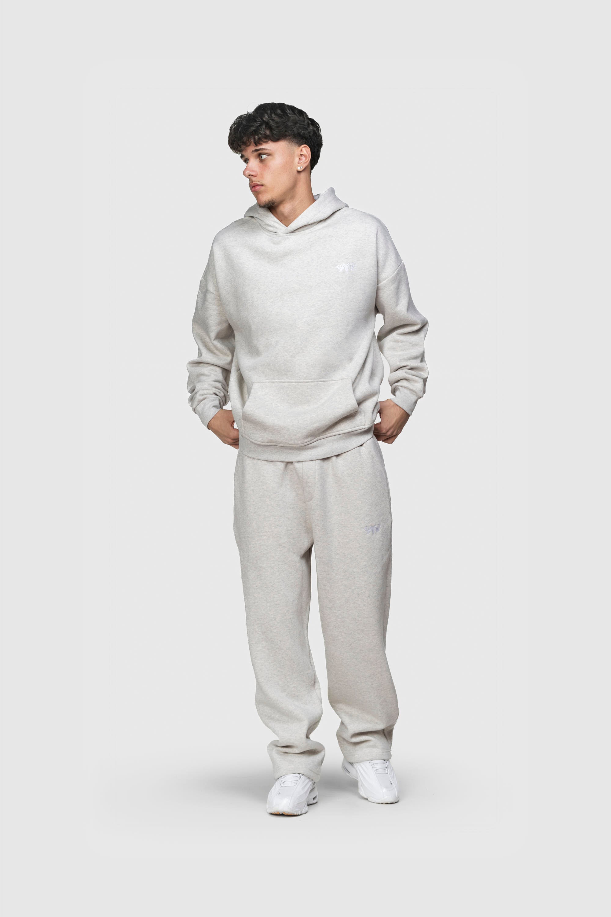 BASIC HOODIE GREY MELANGE