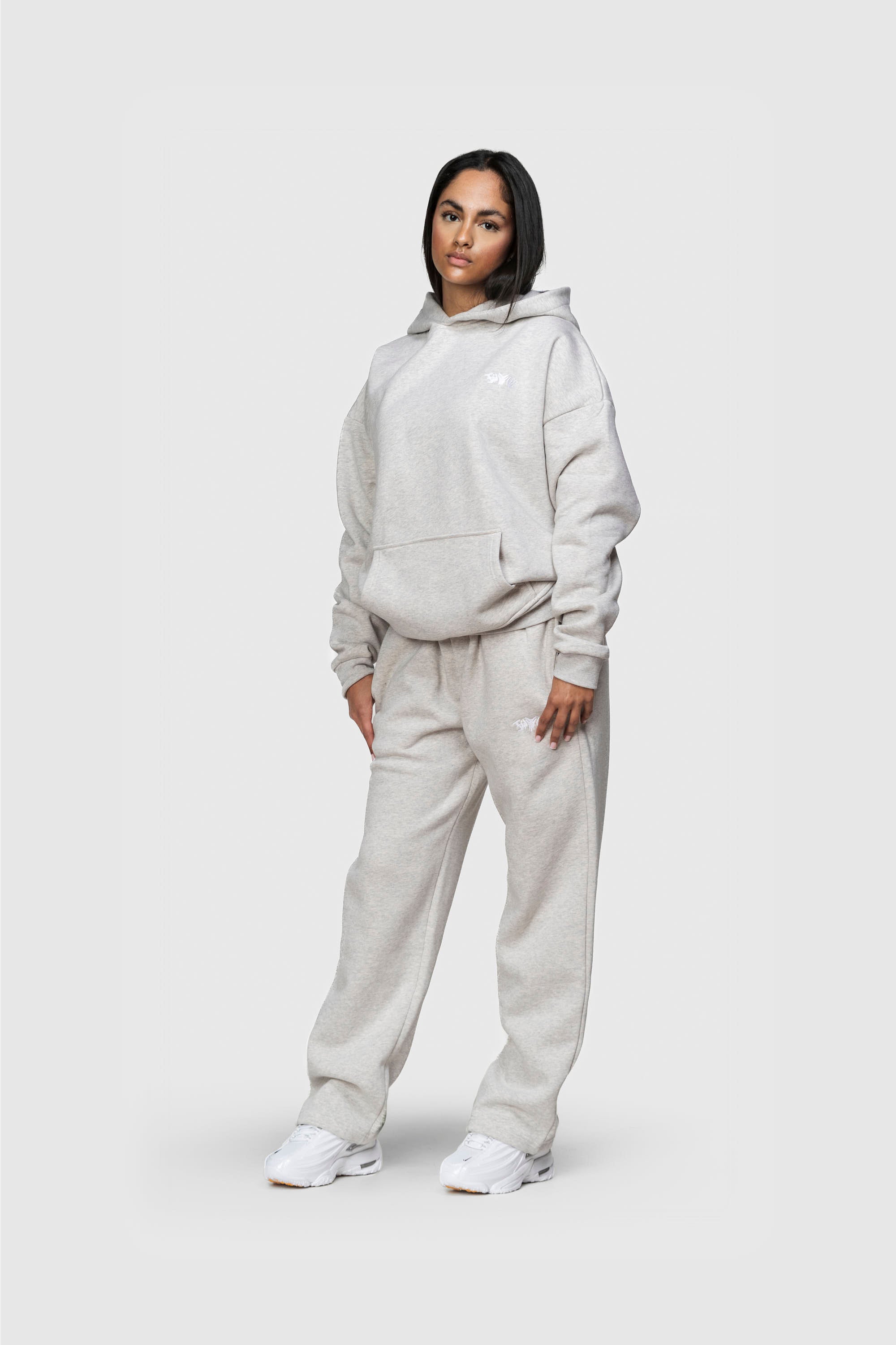 BASIC HOODIE GREY MELANGE