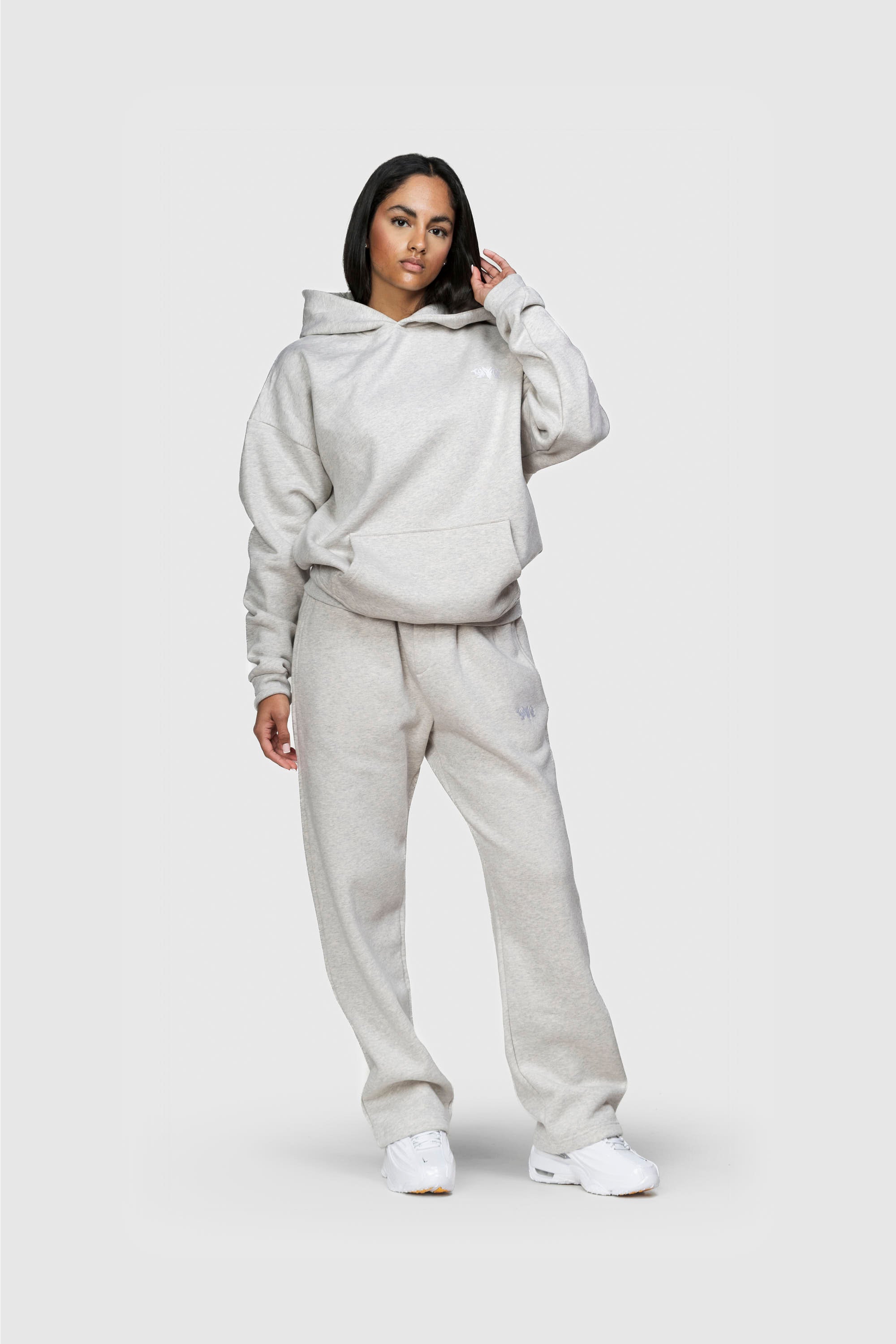 BASIC HOODIE GREY MELANGE