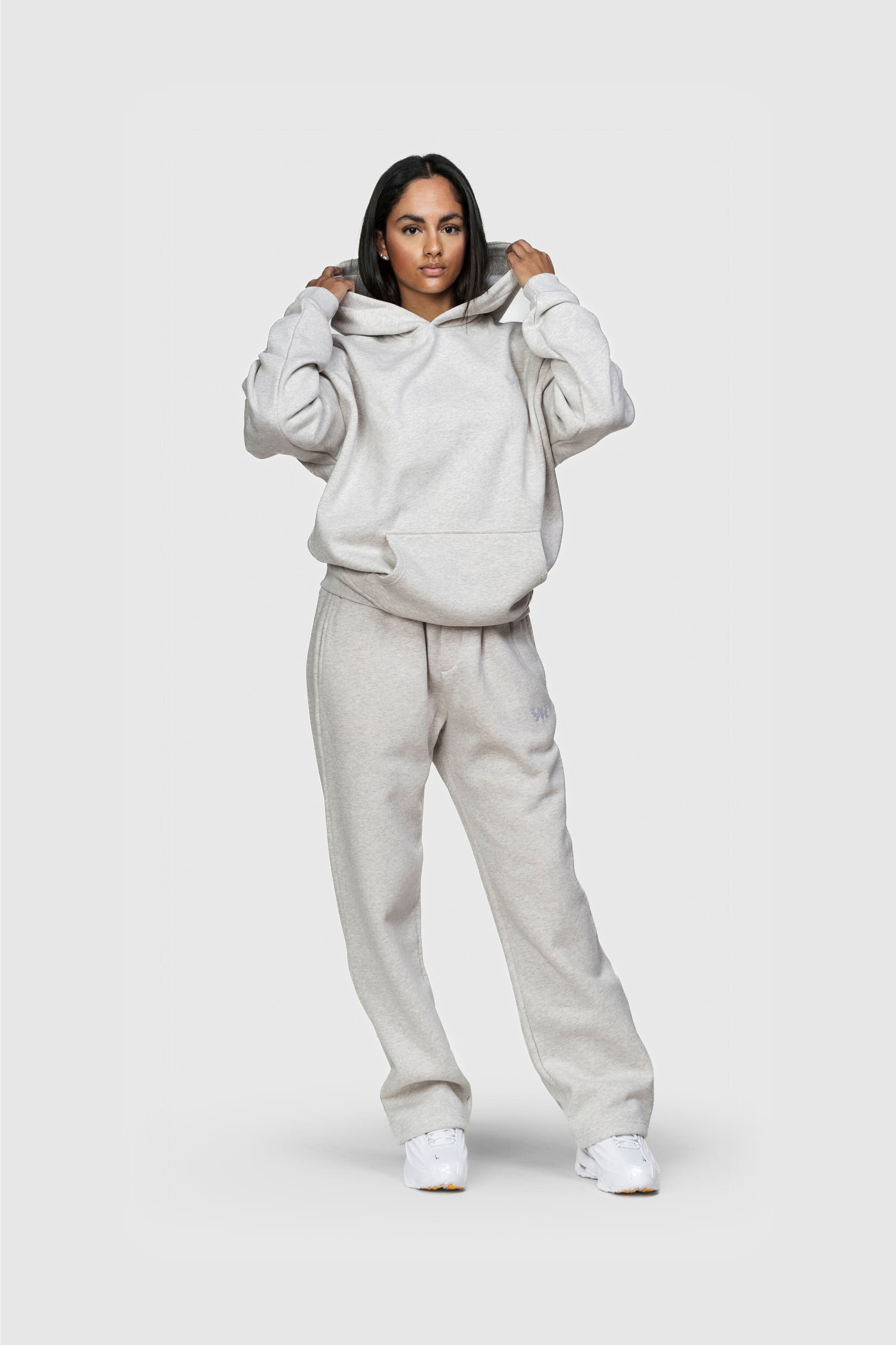 BASIC HOODIE GREY MELANGE
