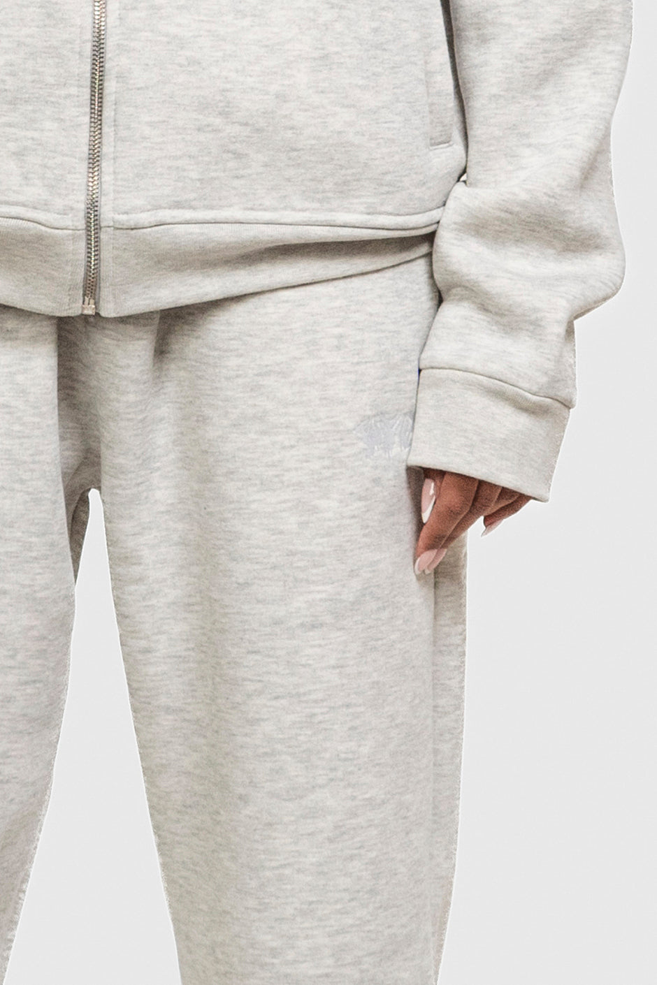 BASIC CUFFED JOGGER GREY MELANGE