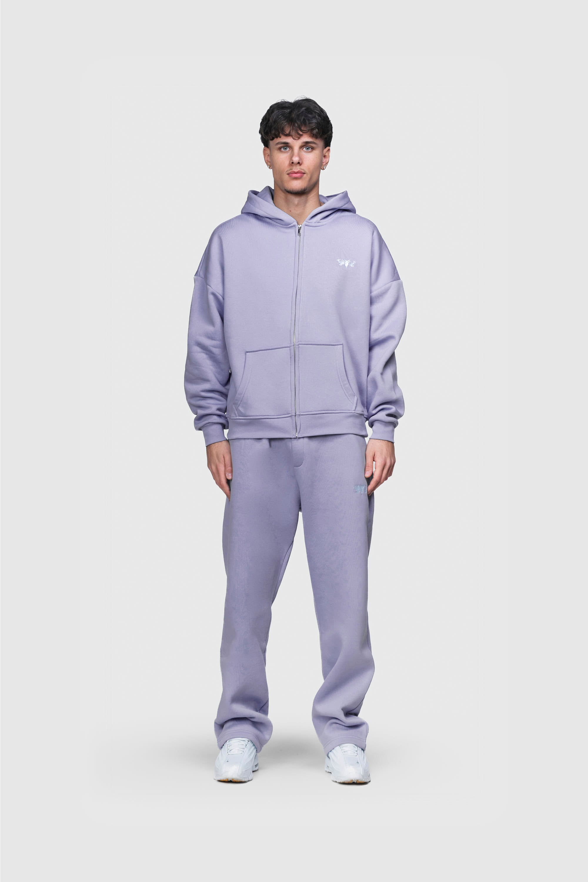 BASIC ZIP HOODIE PURPLE