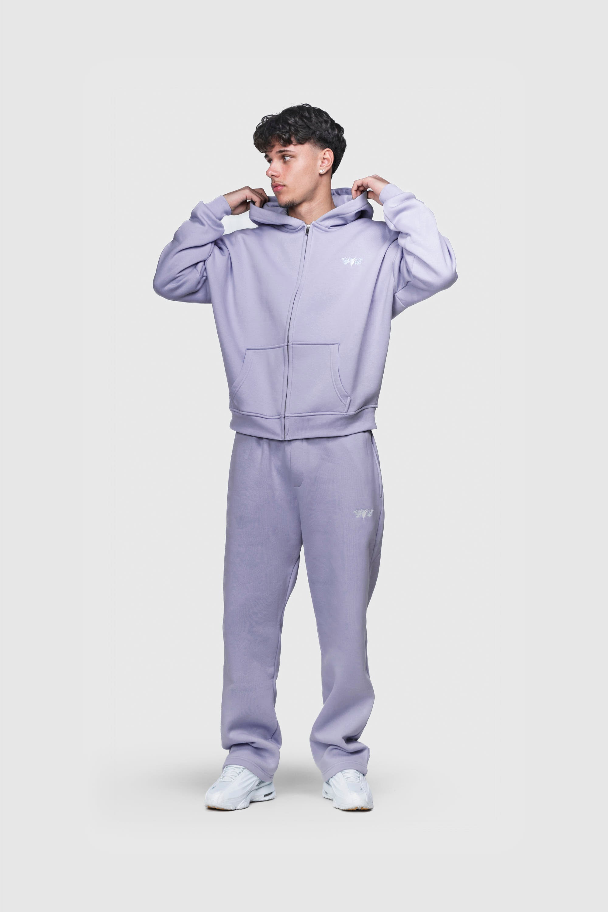 BASIC ZIP HOODIE PURPLE