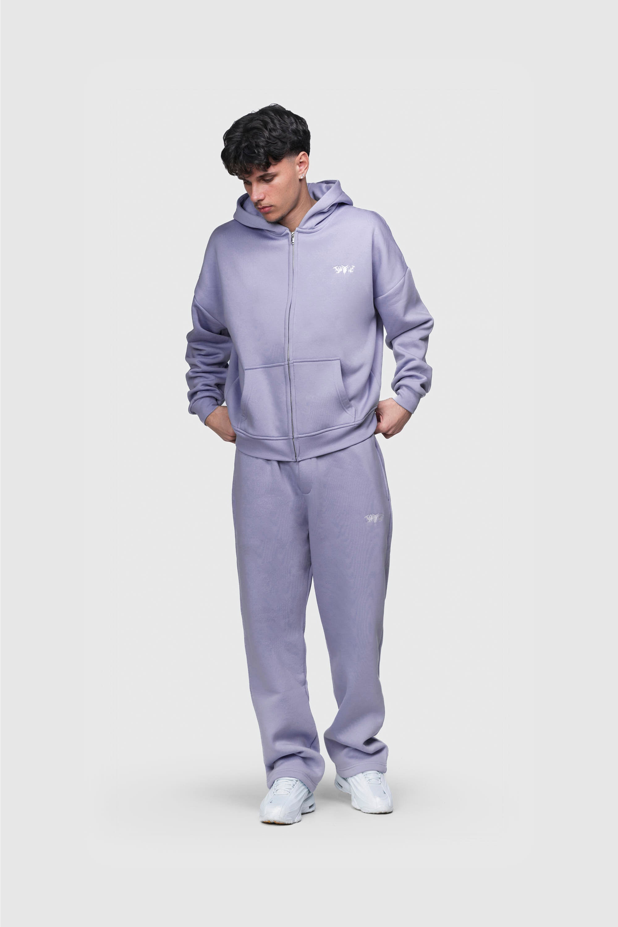 BASIC ZIP HOODIE PURPLE