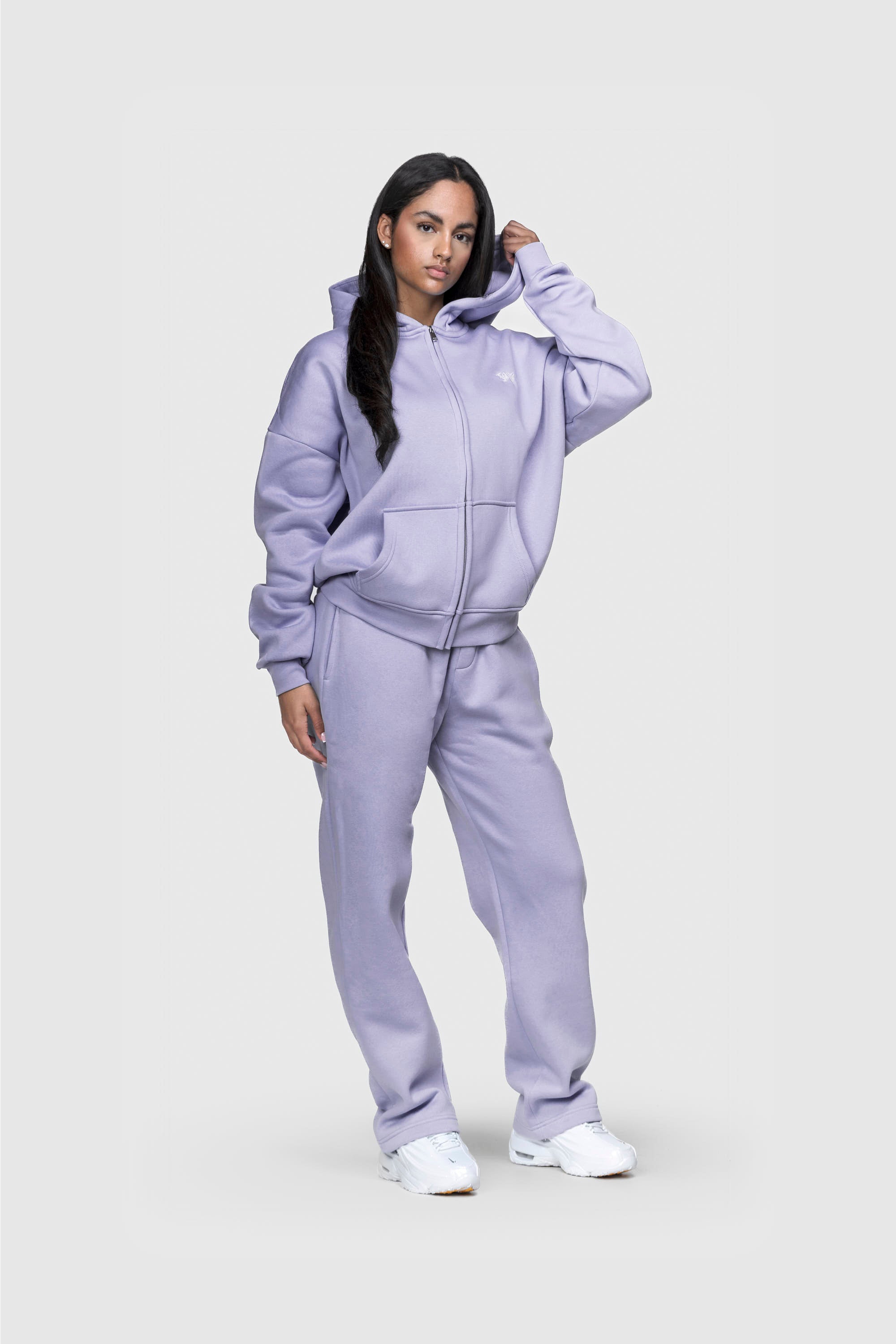 BASIC ZIP HOODIE PURPLE