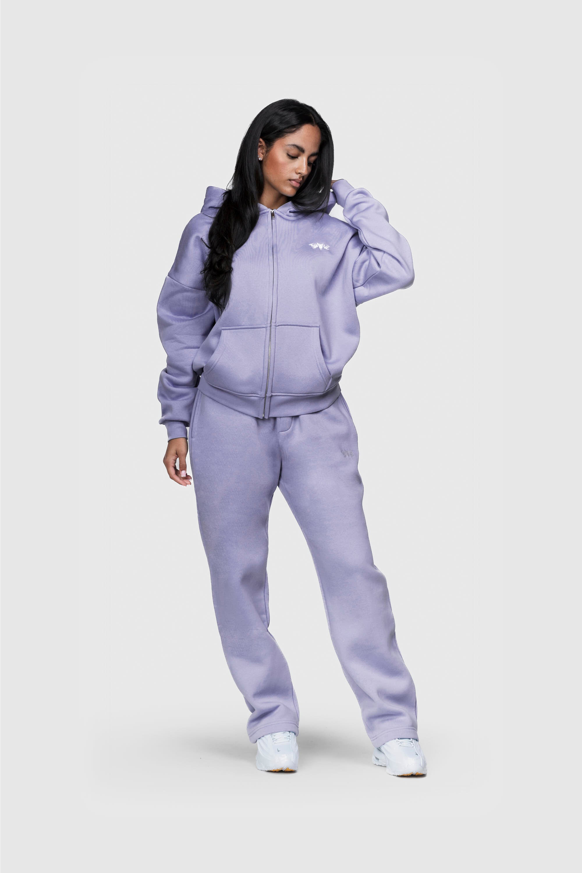 BASIC ZIP HOODIE PURPLE