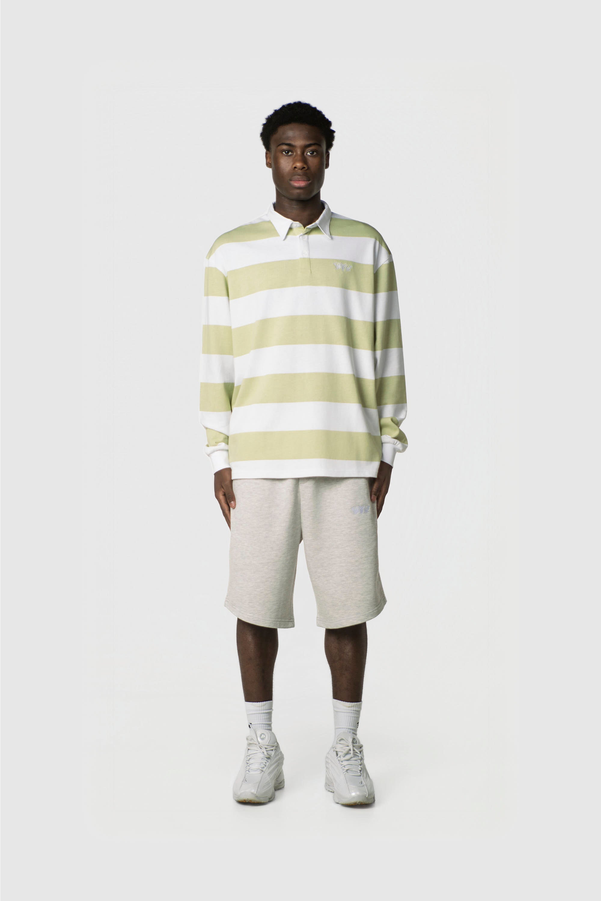 STRIPE POLO SHIRT LONG MINT
