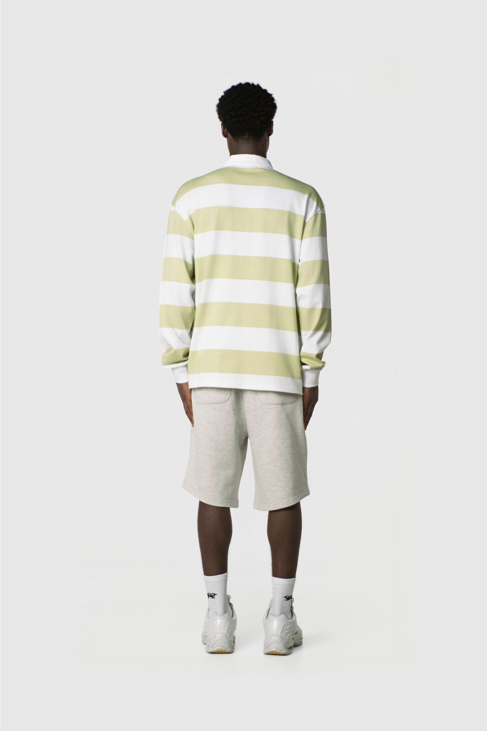 STRIPE POLO SHIRT LONG MINT