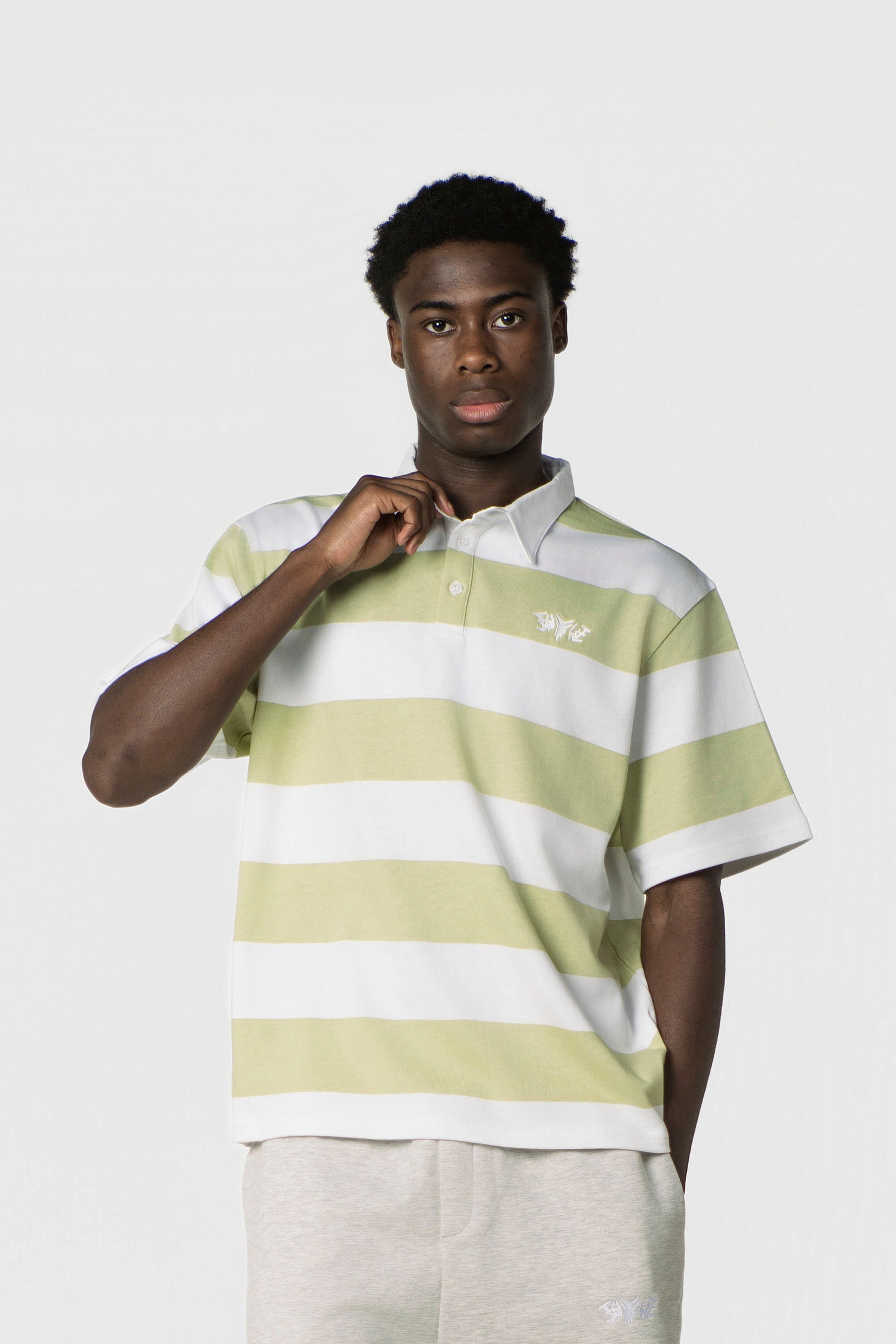 STRIPE POLO SHIRT MINT