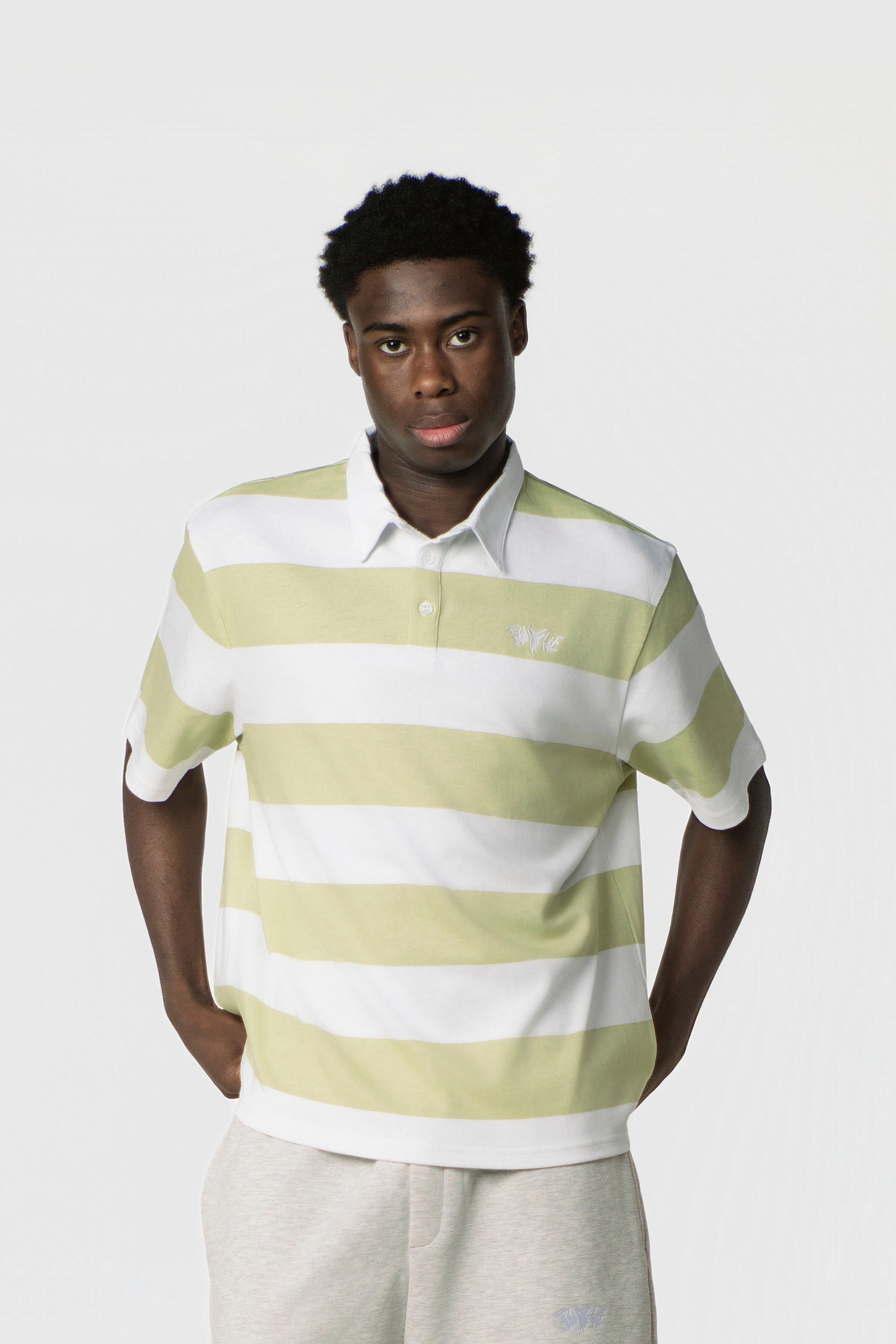 STRIPE POLO SHIRT MINT