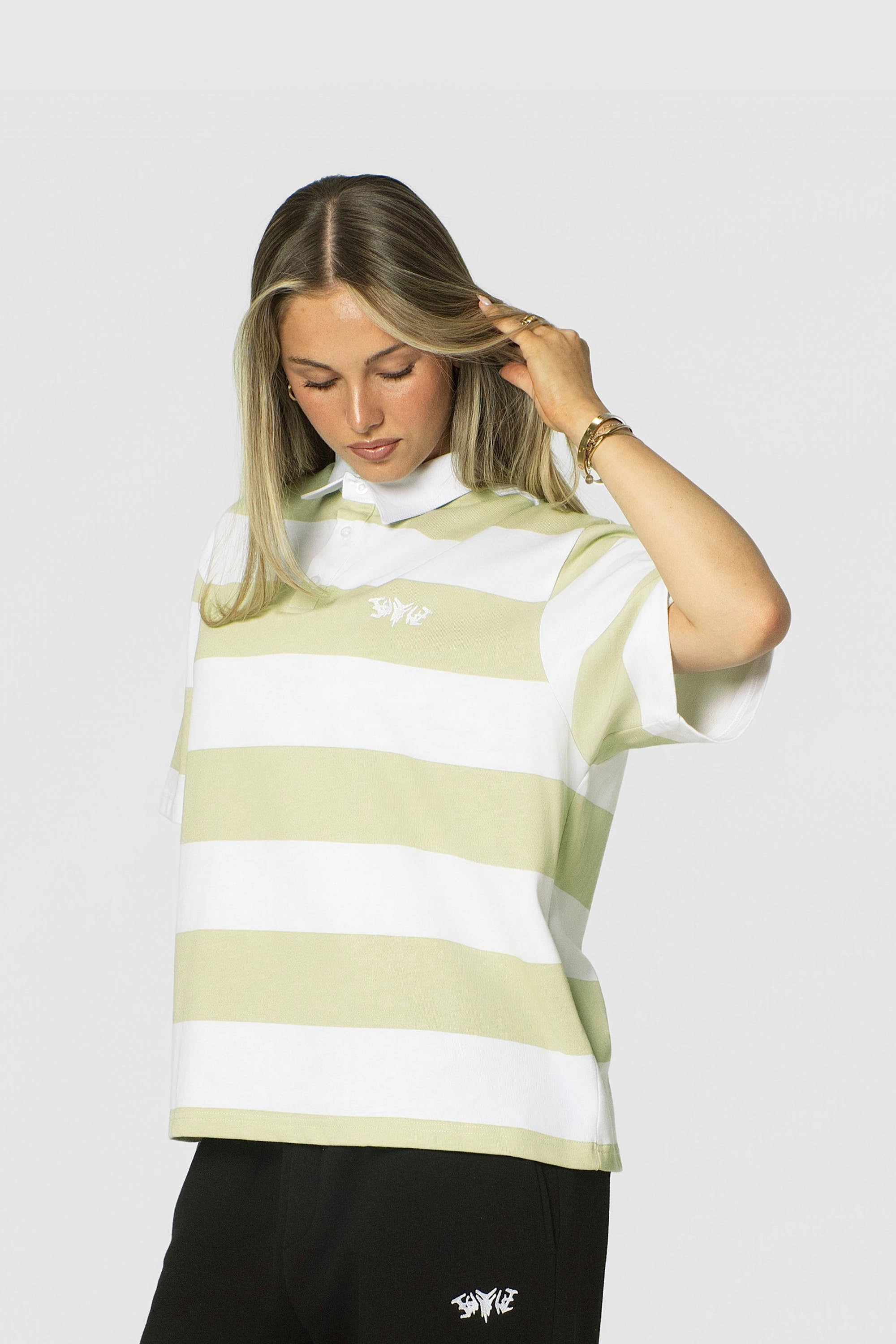 STRIPE POLO SHIRT MINT
