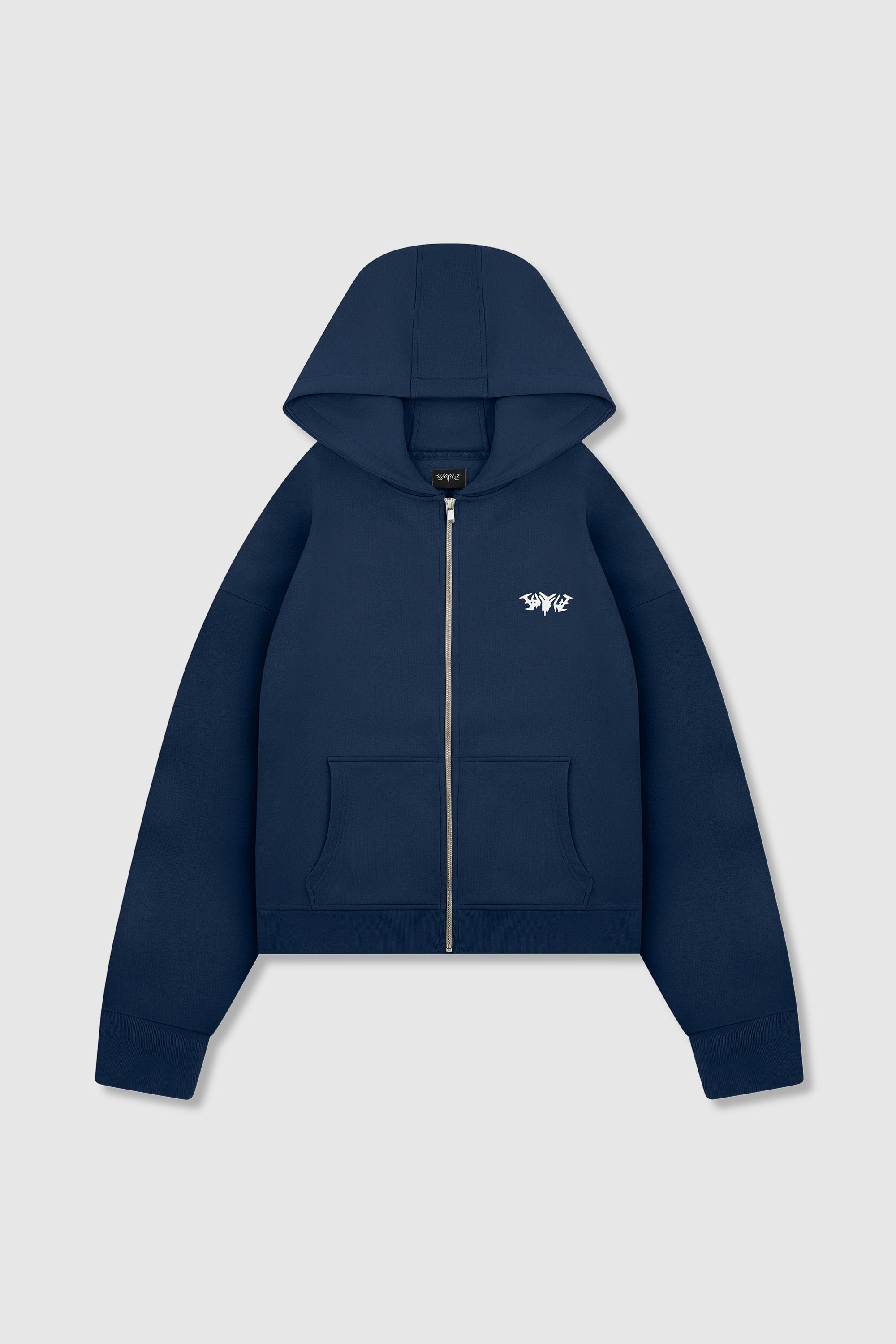 BASIC ZIP HOODIE NAVY