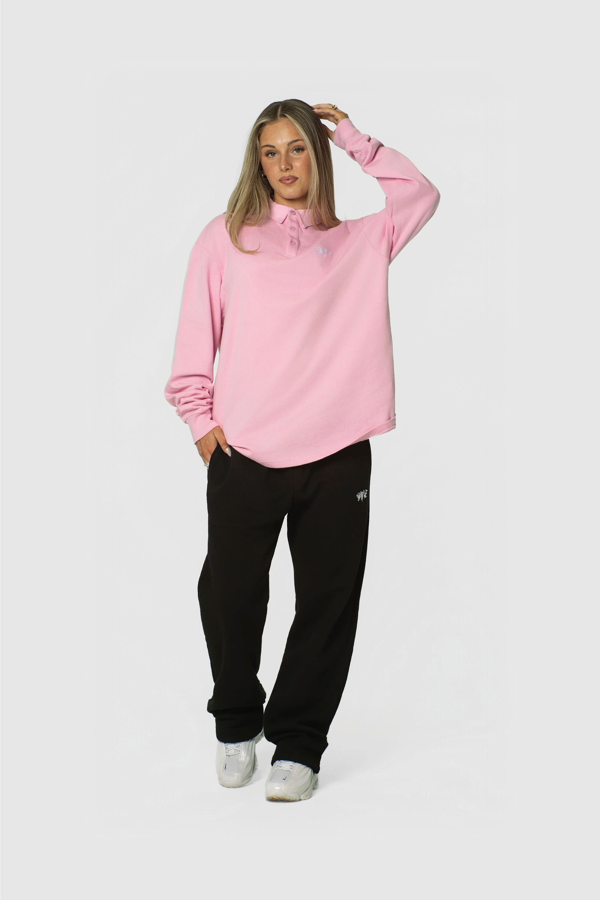 POLO SHIRT LONG PINK