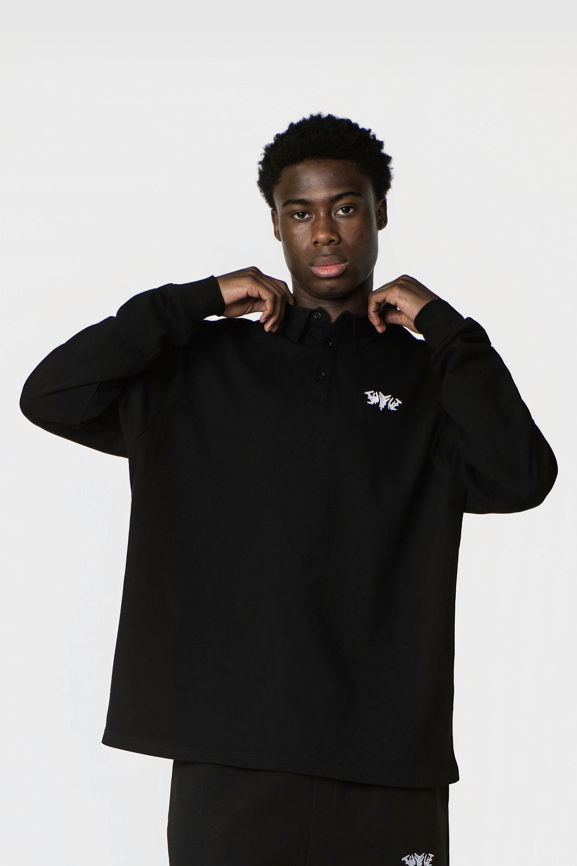 POLO SHIRT LONG BLACK