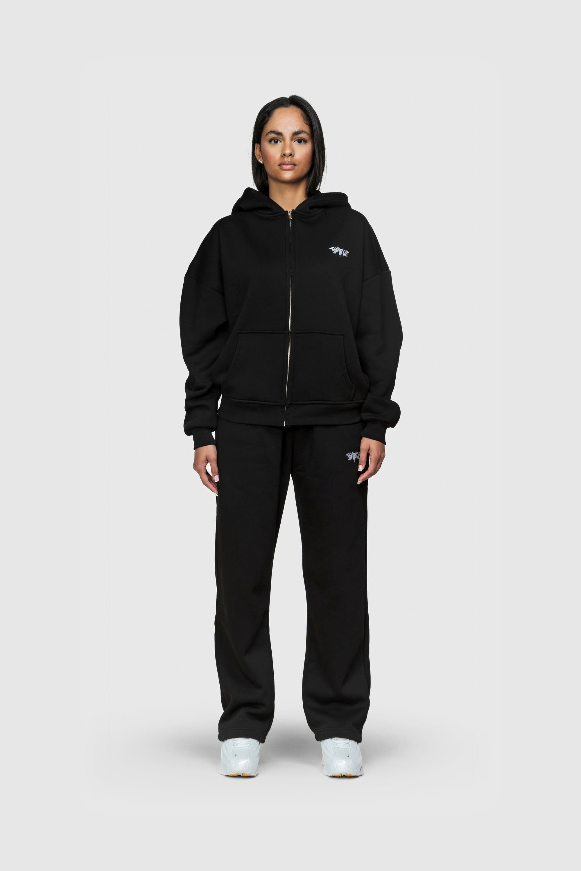 BASIC ZIP HOODIE BLACK