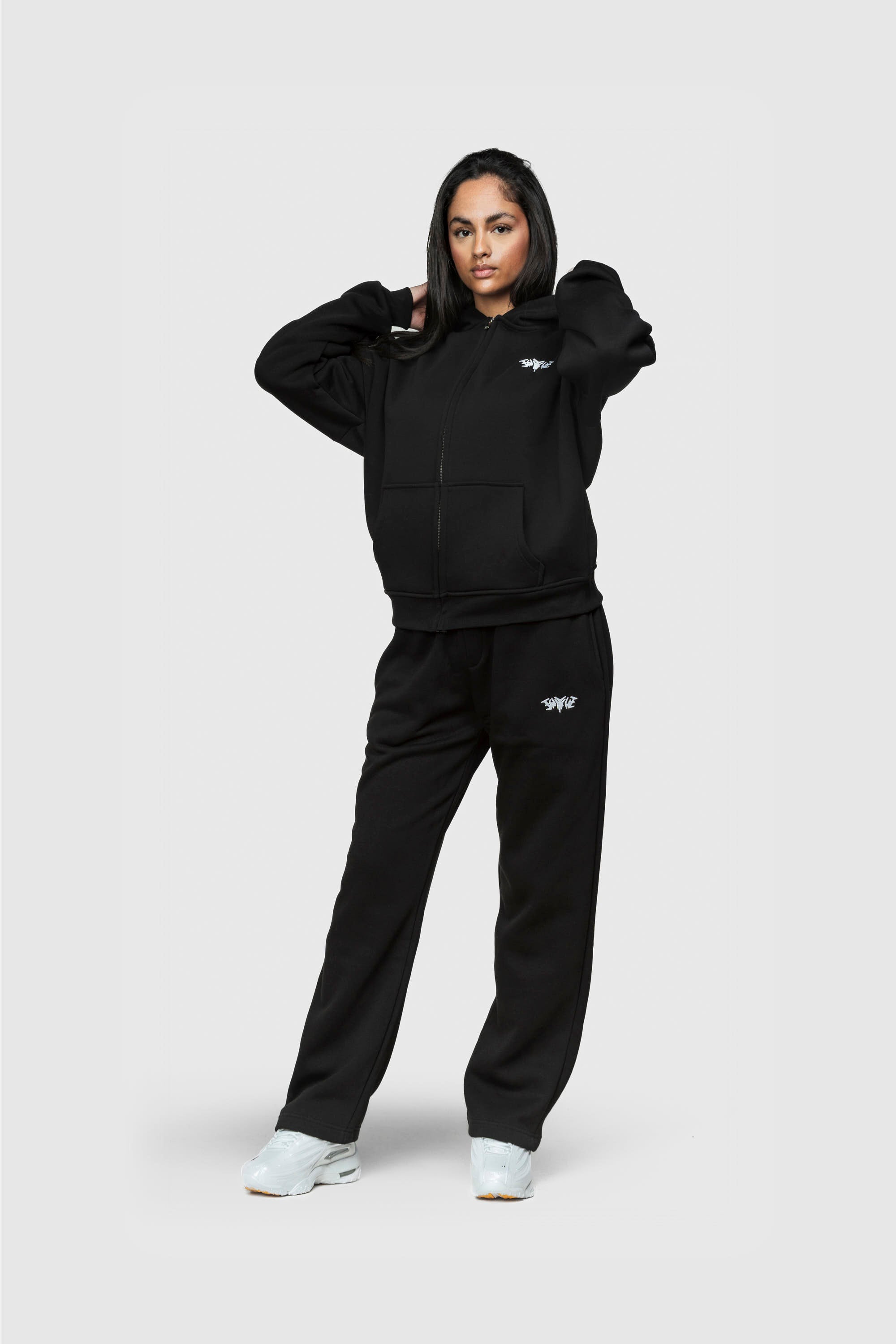 BASIC ZIP HOODIE BLACK