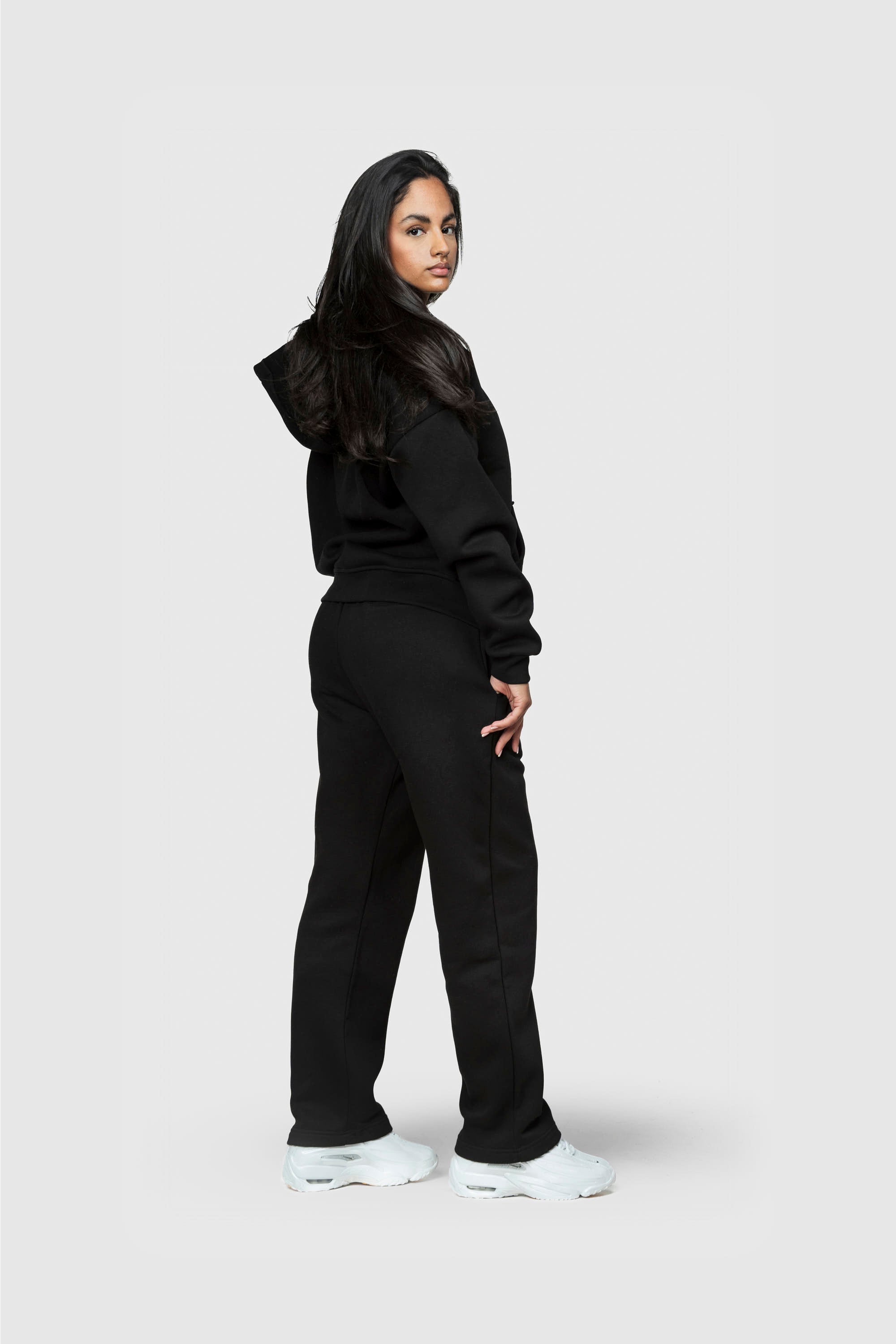 BASIC ZIP HOODIE BLACK