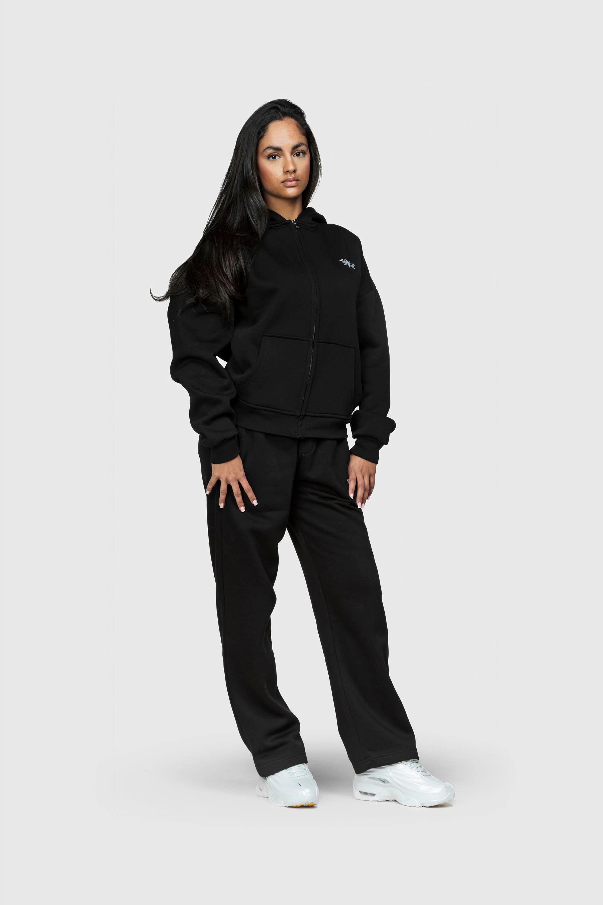 BASIC ZIP HOODIE BLACK